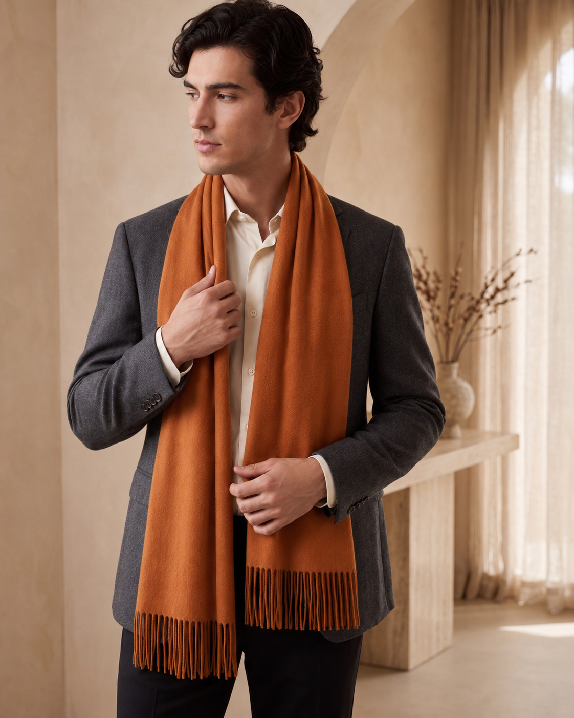 Pure Cashmere Unisex Scarf