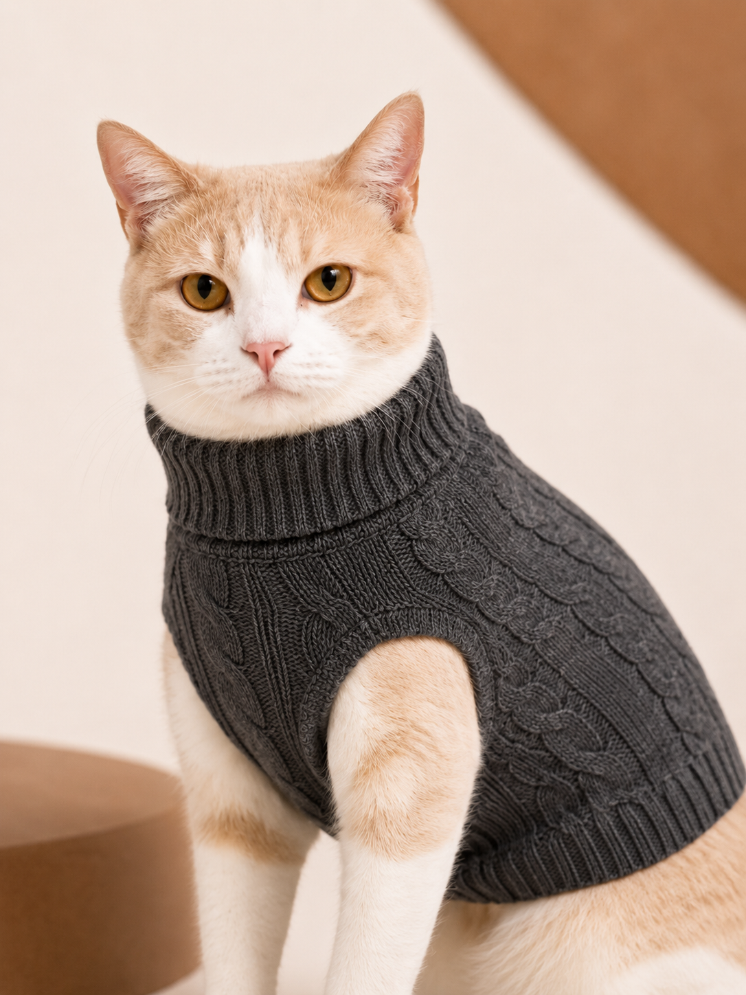 Sleeveless Cashmere Pet Sweater for Dogs & Cats
