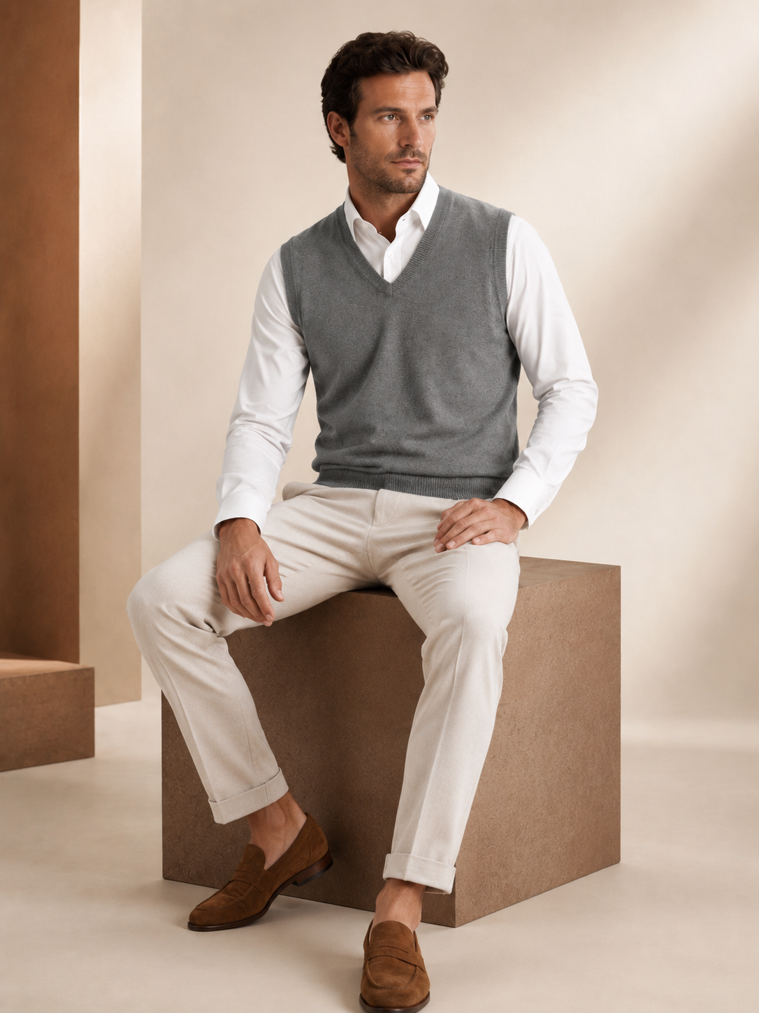 Men's Cashmere Vest