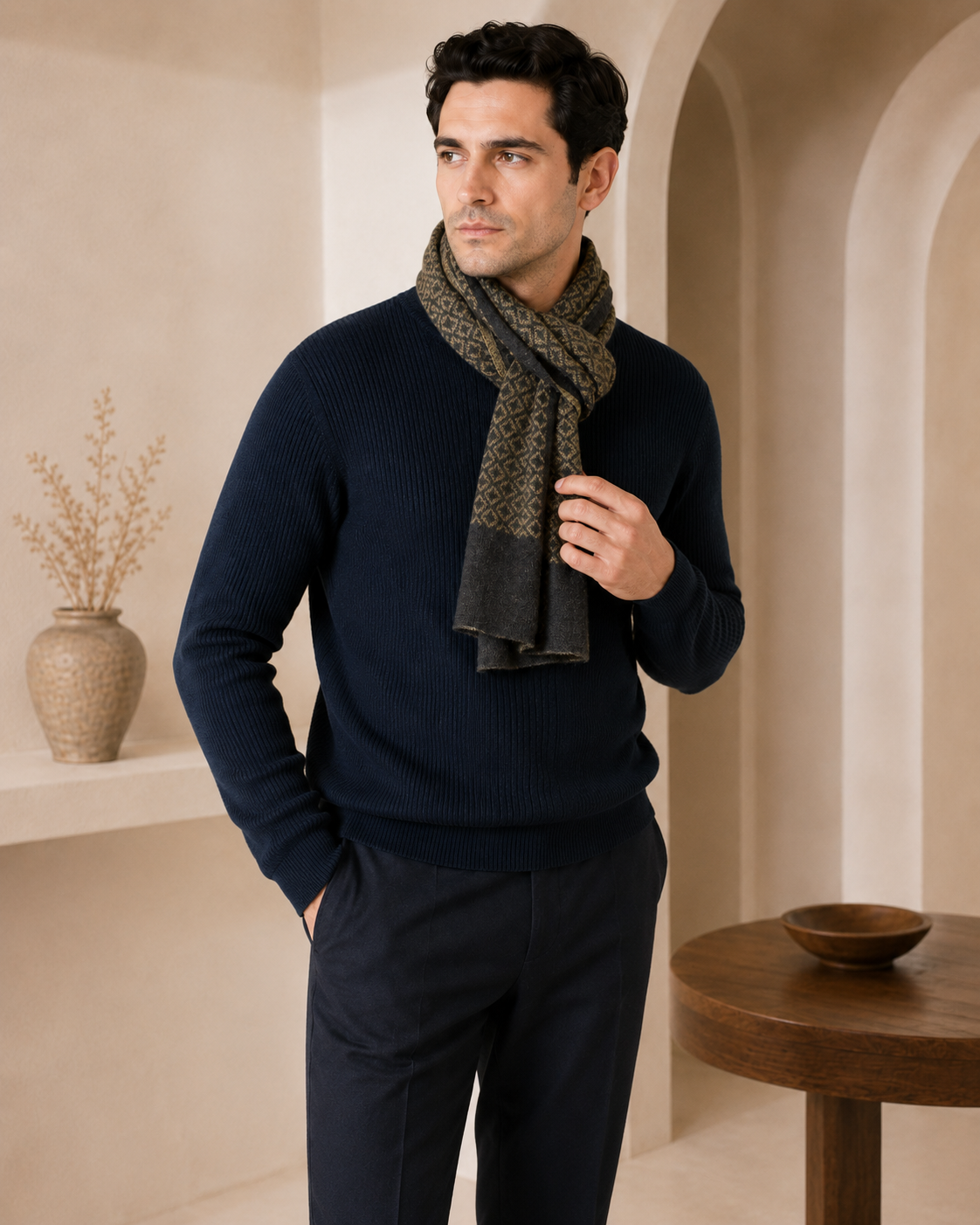 Pure Cashmere Diamond Scarf