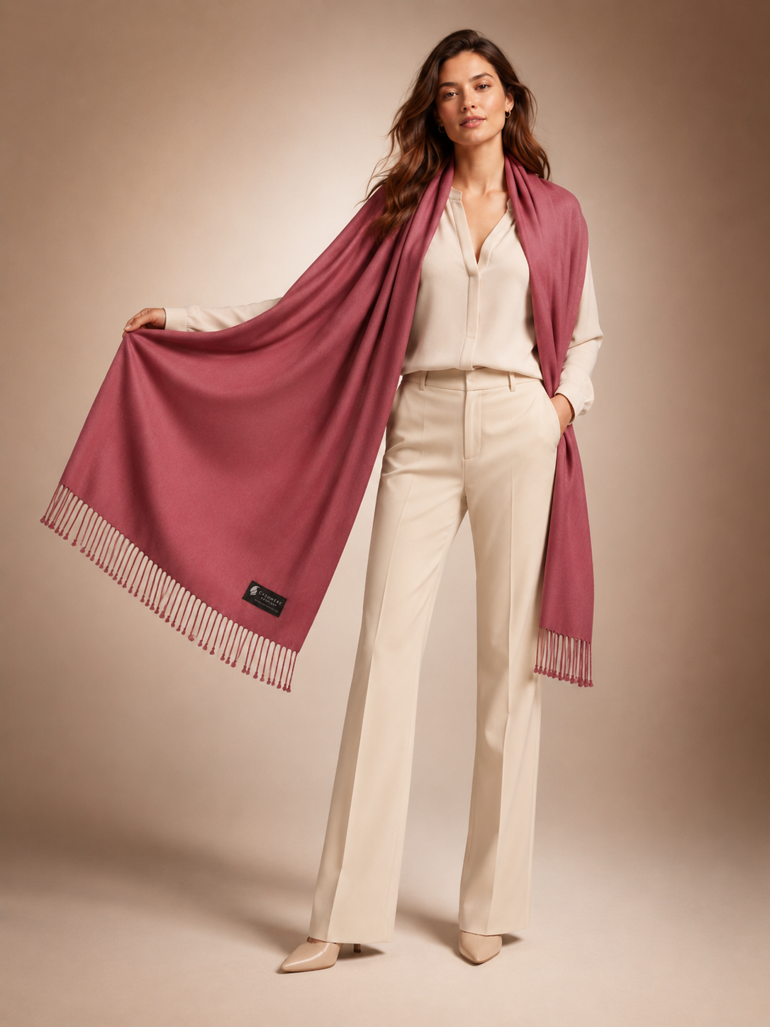 Pashmina and Silk Shawl