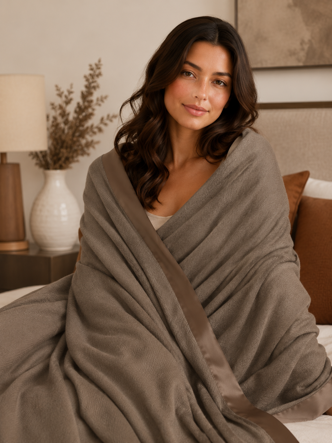 Pure Cashmere King Blanket in 4 Ply