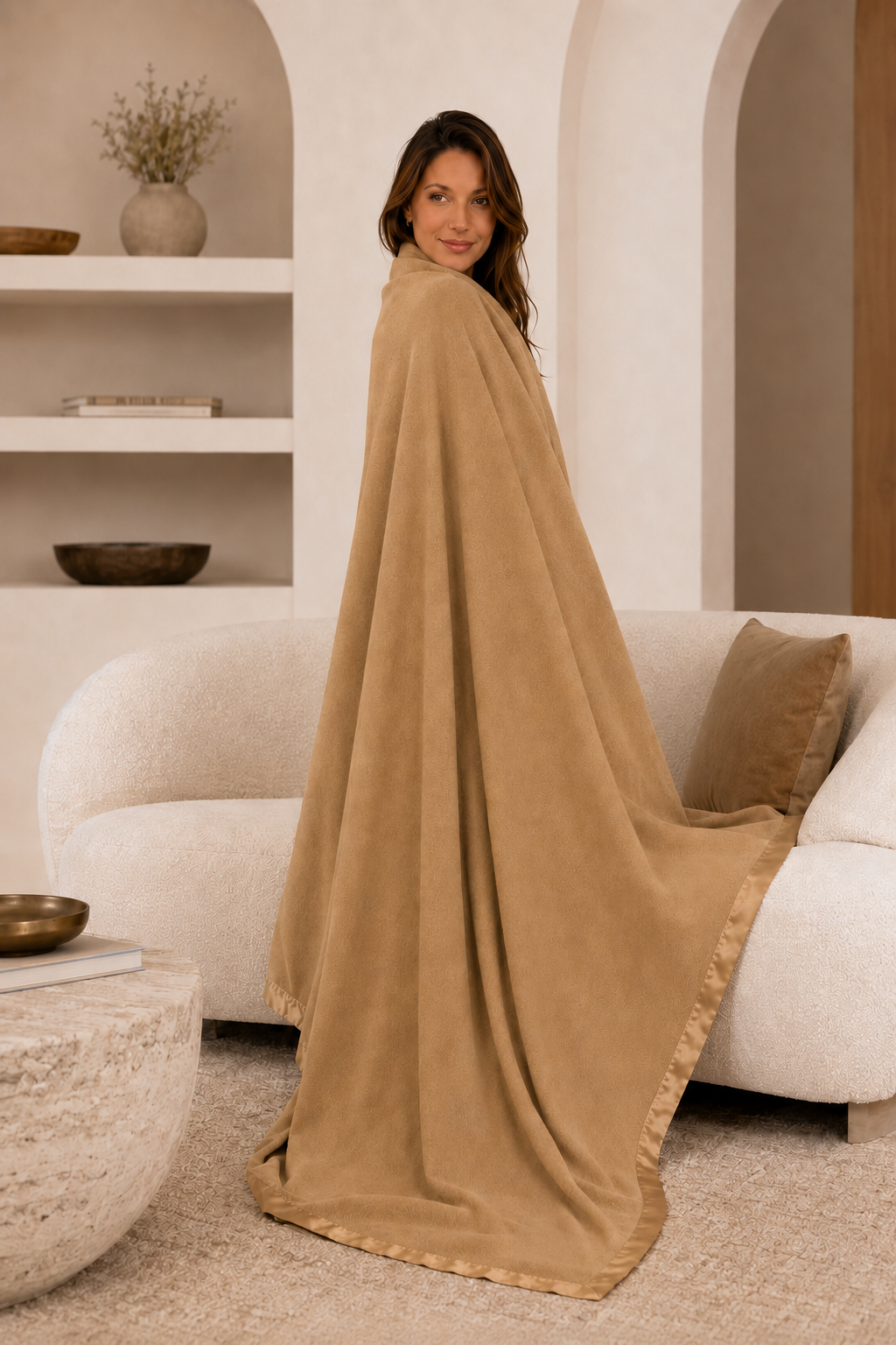Pure Cashmere Twin Blanket in 4 Ply