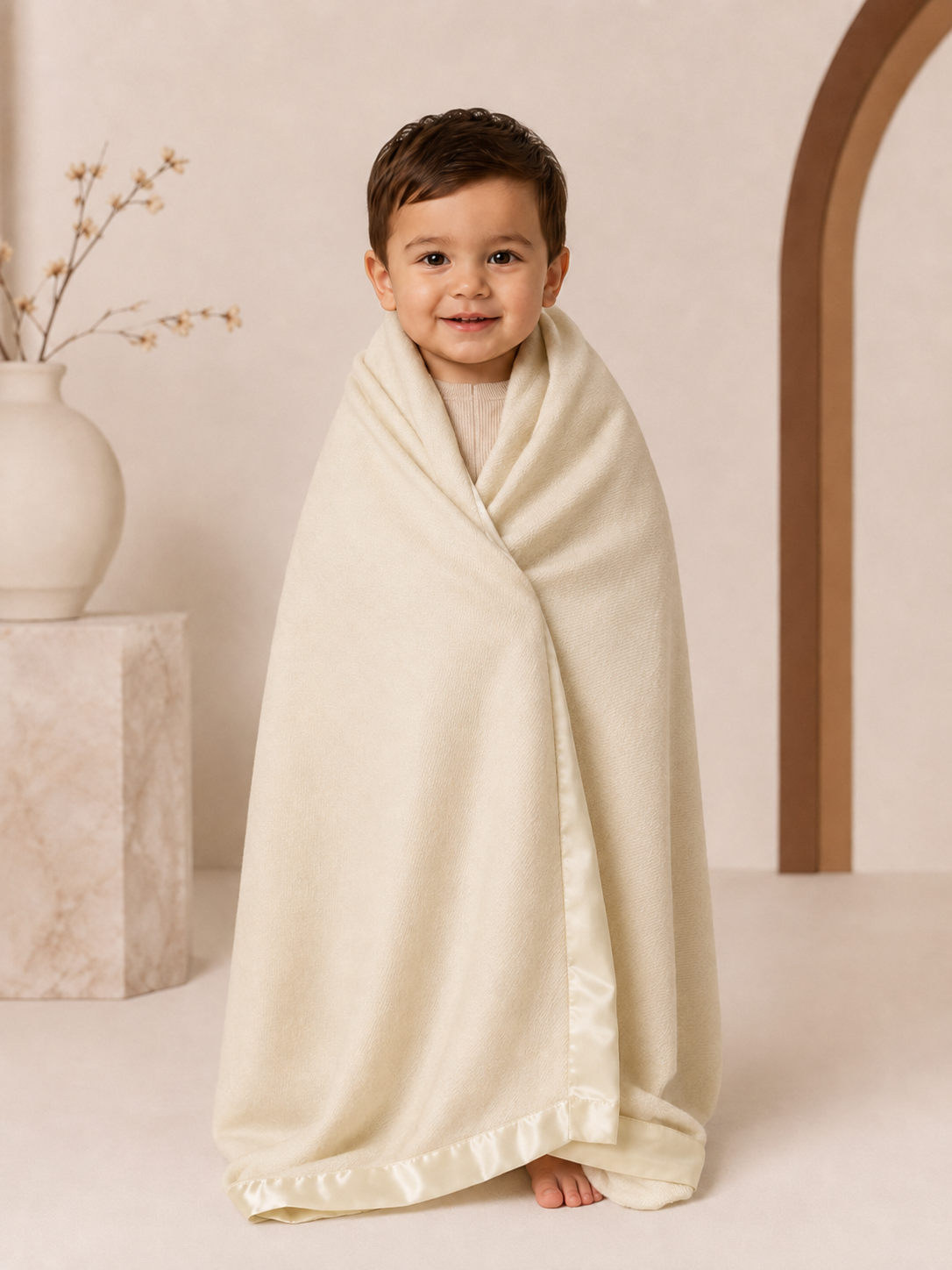 Pure Cashmere Baby Blanket in Vanilla