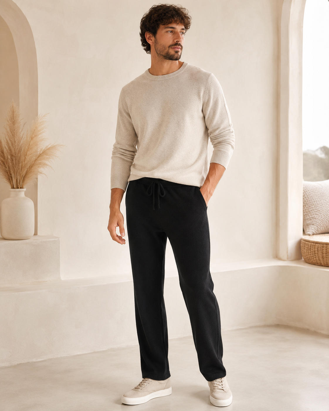 Unisex Trousers in Pure Cashmere