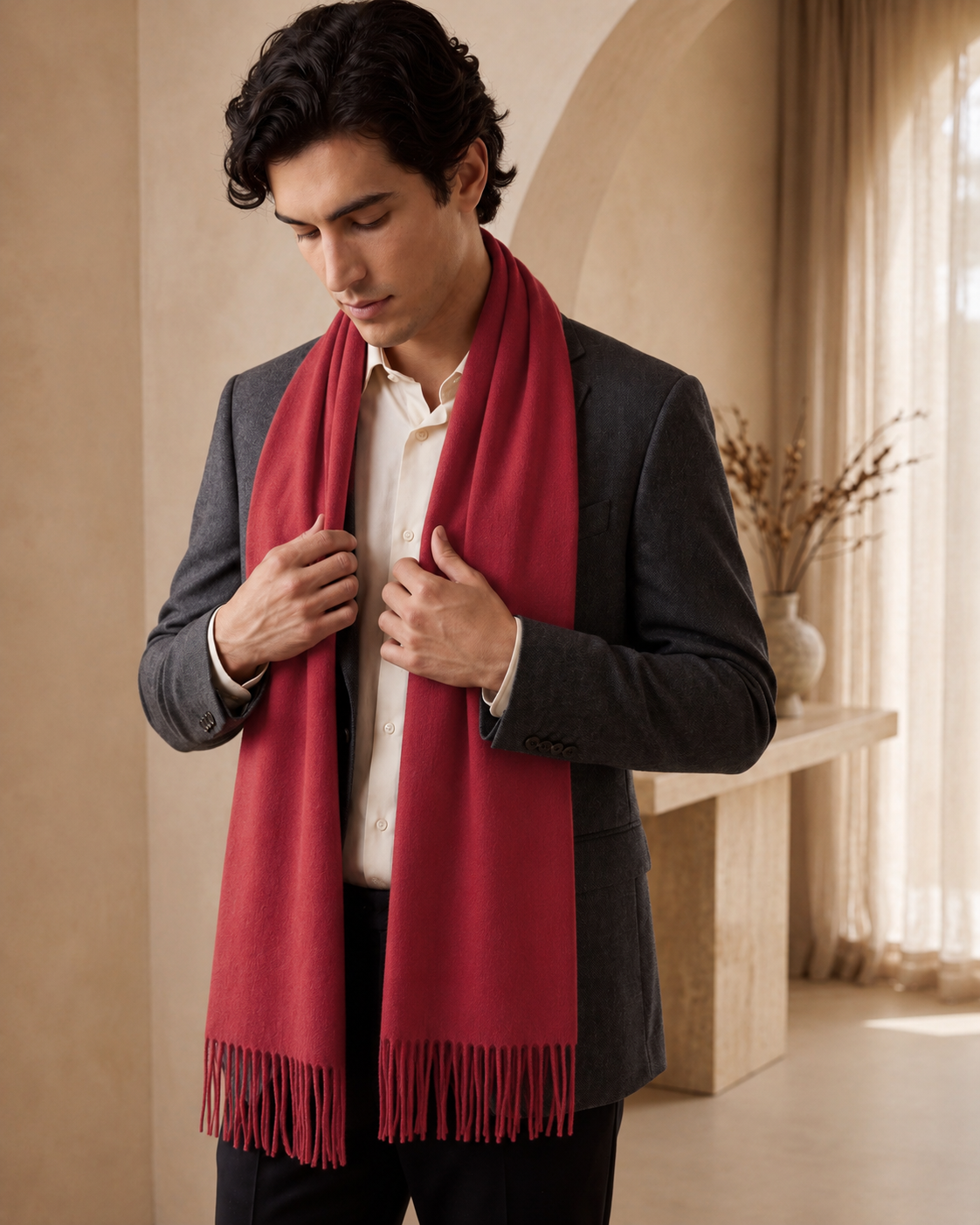 Pure Cashmere Unisex Scarf