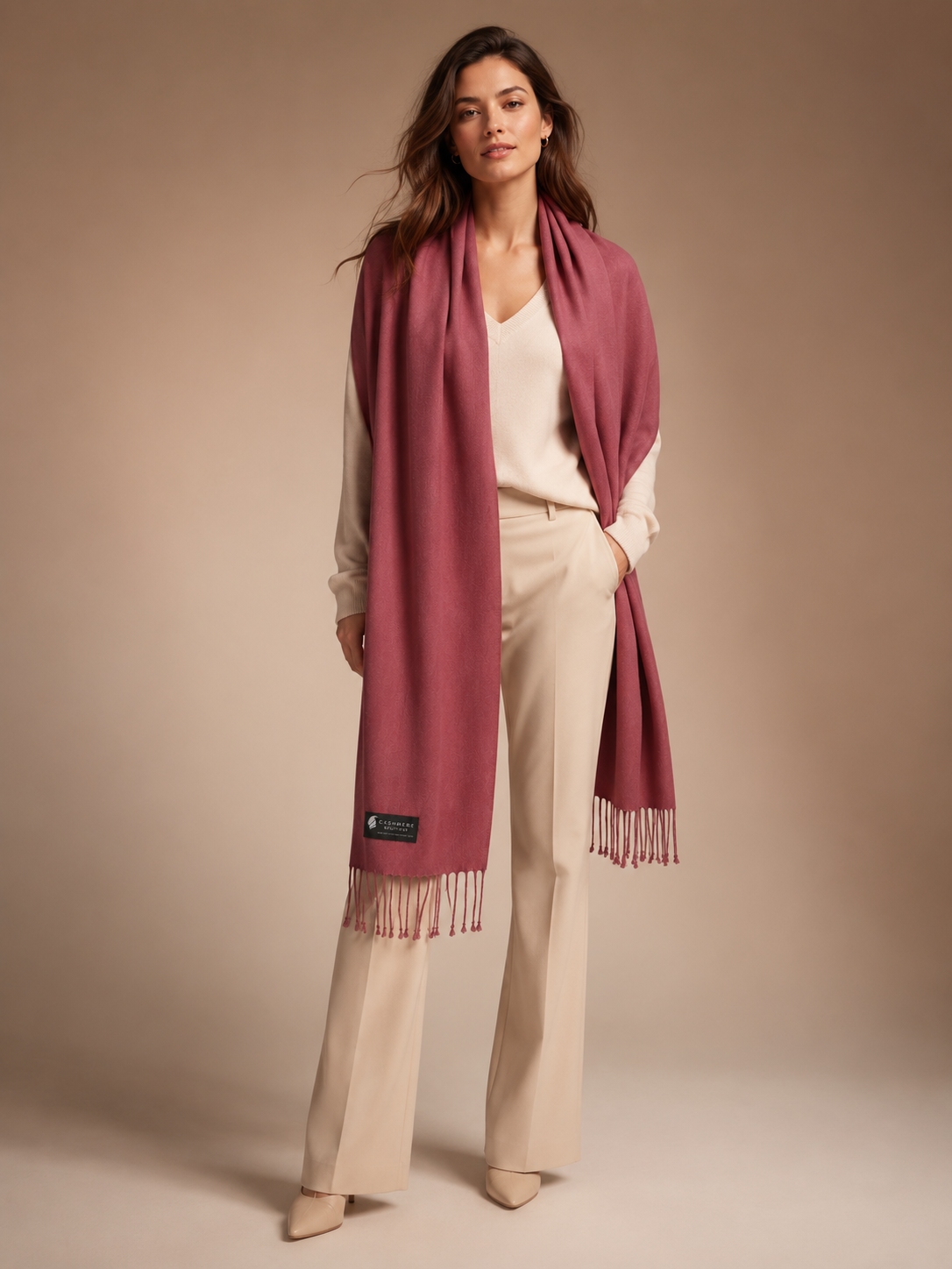 Pashmina and Silk Shawl