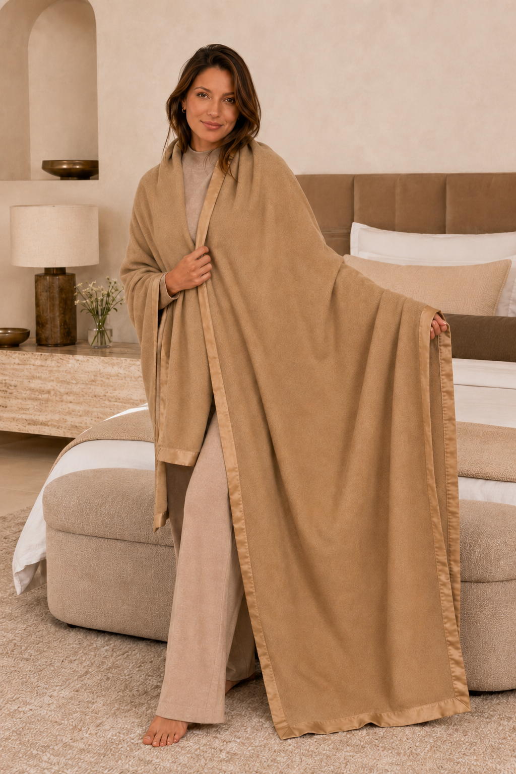 Pure Cashmere Twin Blanket in 4 Ply