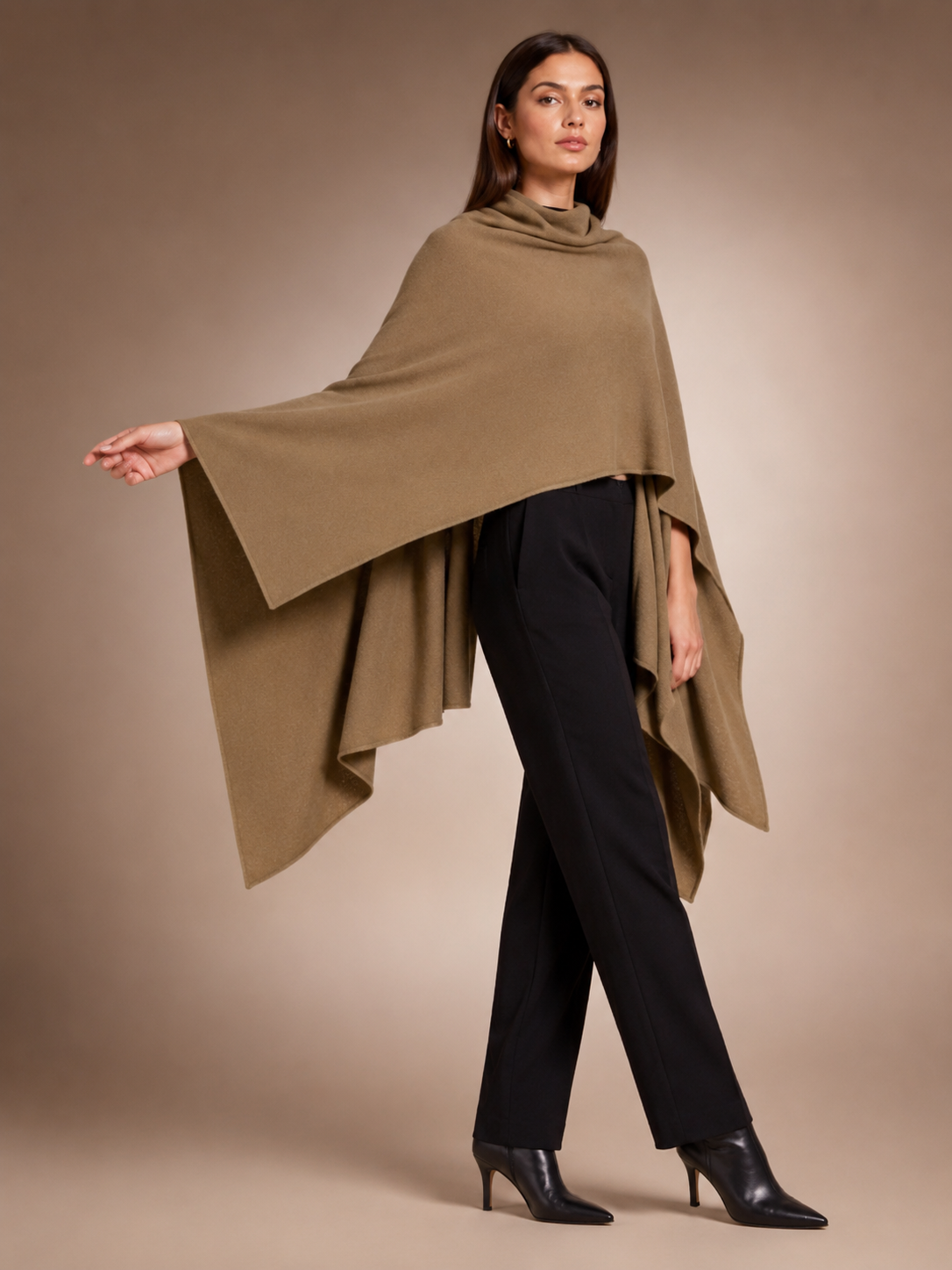 Pure Cashmere Ruana Shawl