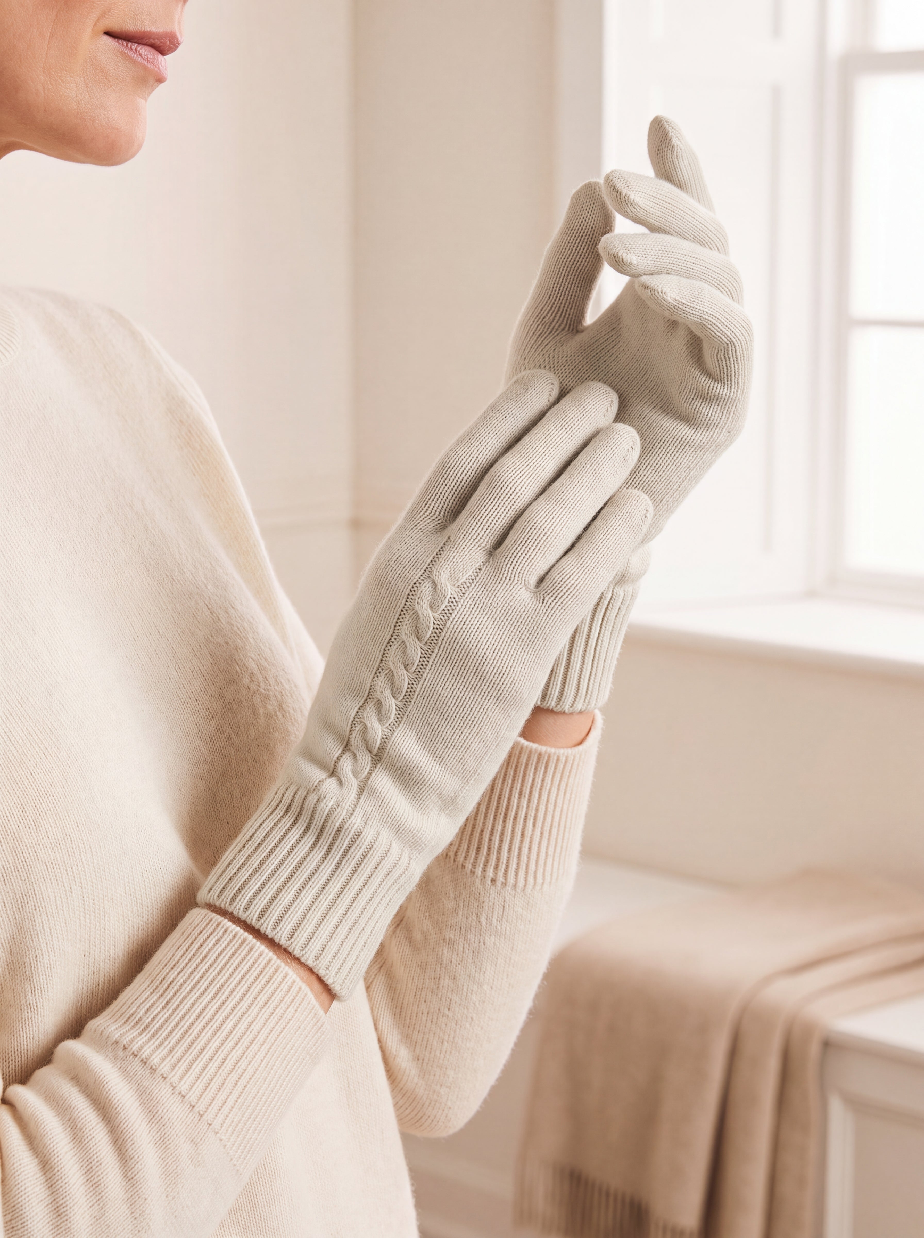 Pure Cashmere Unisex Gloves