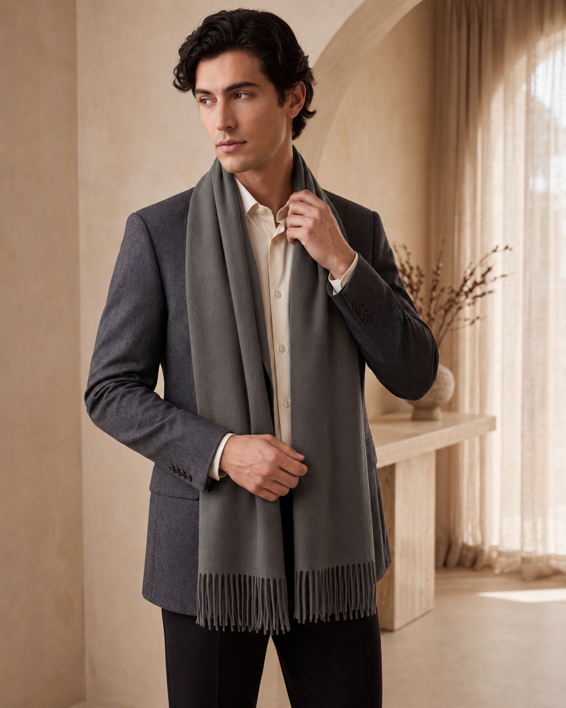 Pure Cashmere Unisex Scarf