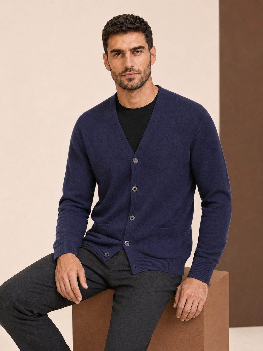 Men's Cashmere Cardigan