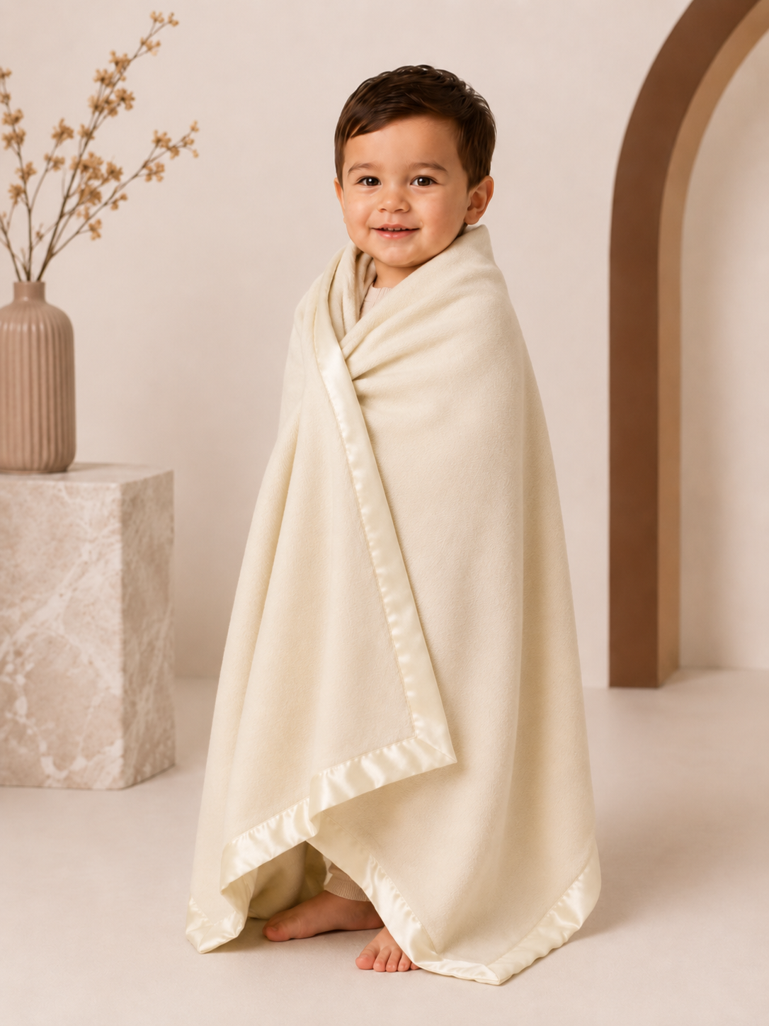 Pure Cashmere Baby Blanket in Vanilla