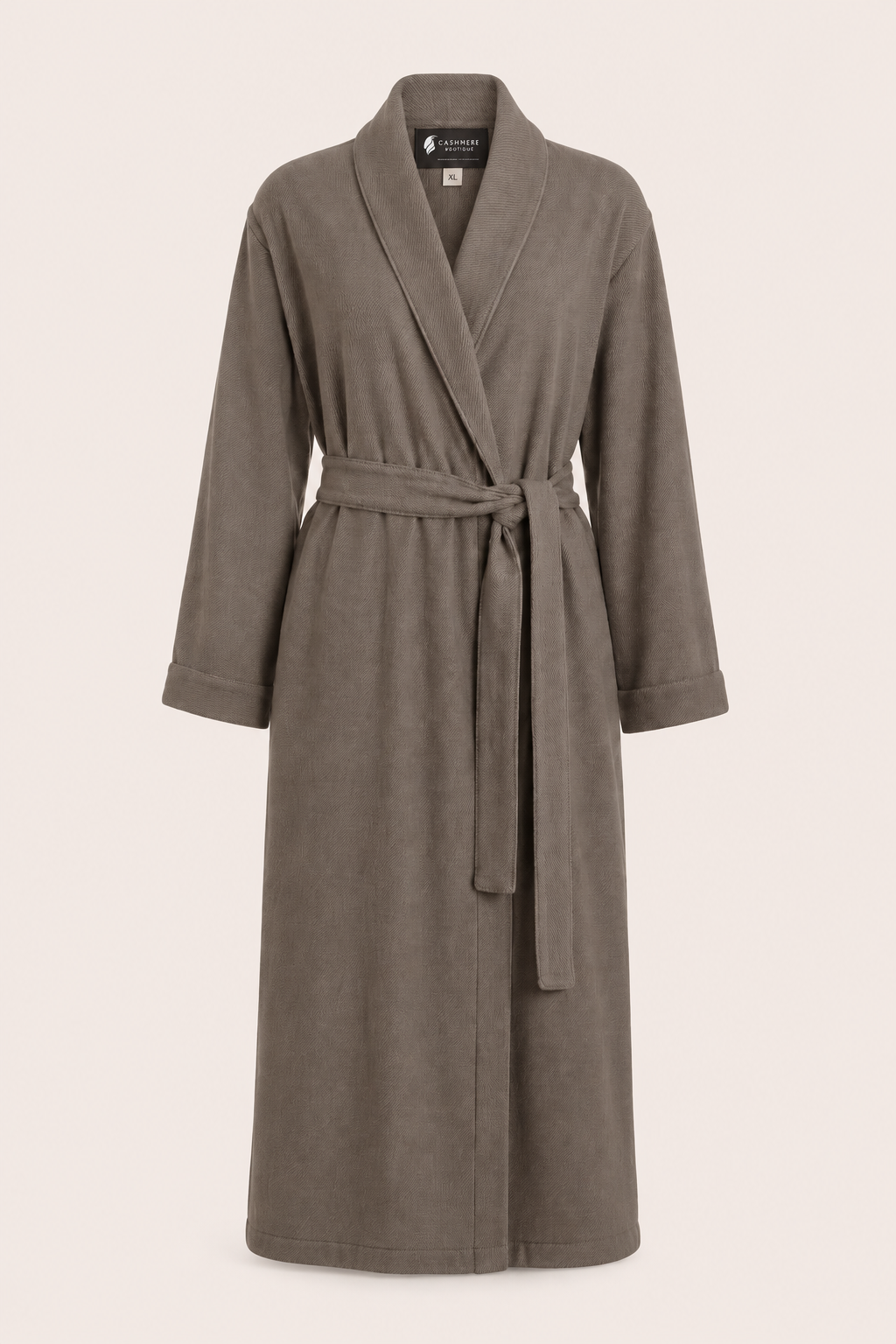 Pure Cashmere Robe for Women - Espresso