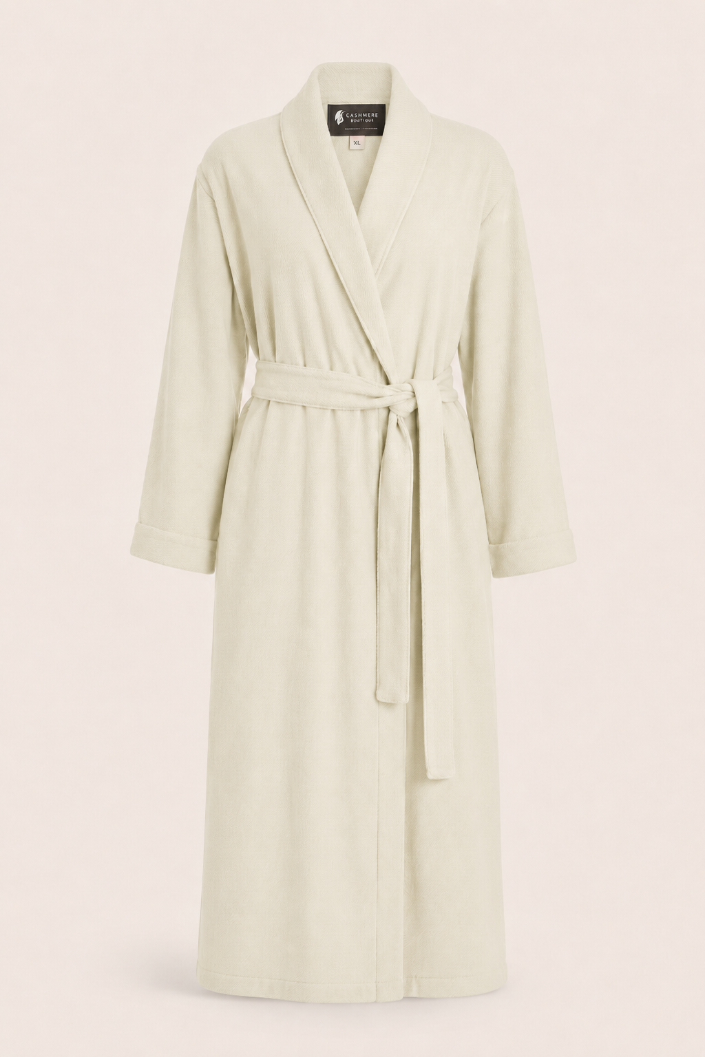 Pure Cashmere Robe for Women - Vanilla