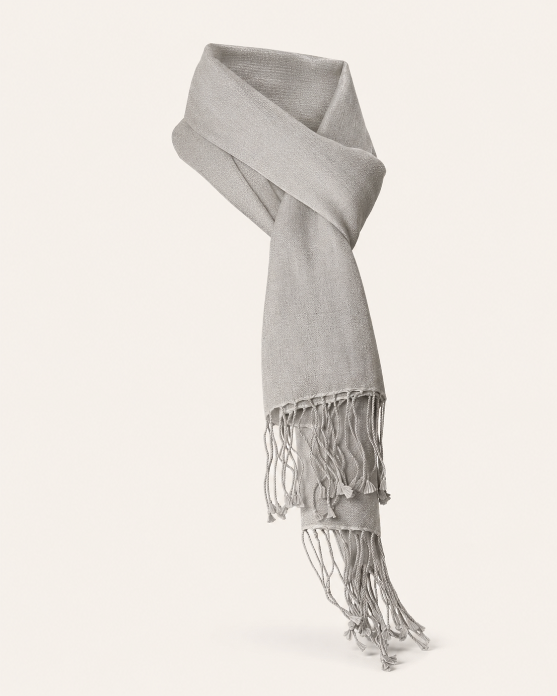 Cashmere and Silk Scarf - Faded Pewter