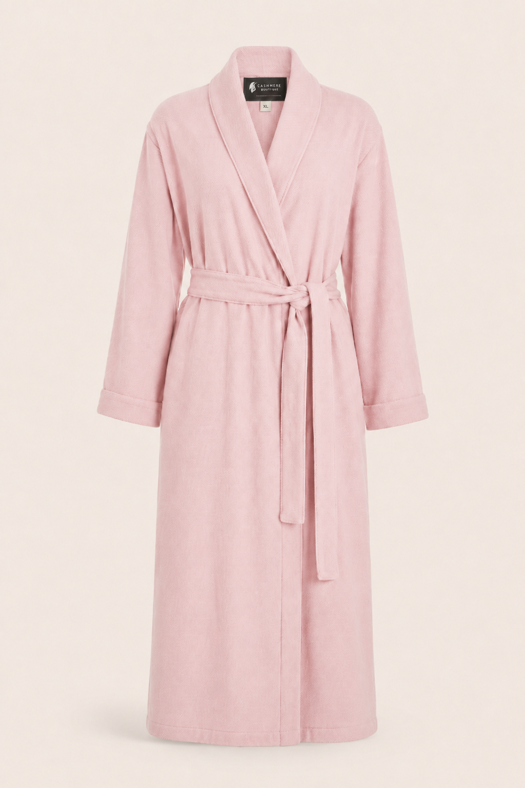 Pure Cashmere Robe for Women - Rose Petal Pink