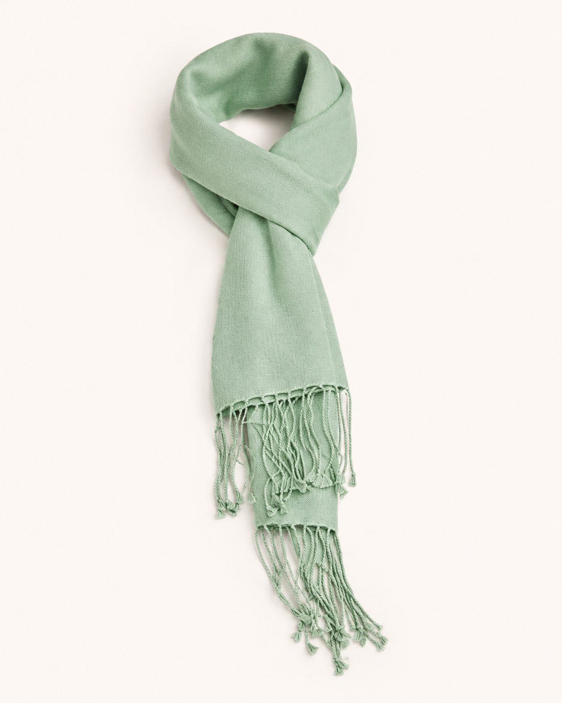 Cashmere and Silk Scarf - Sage Green
