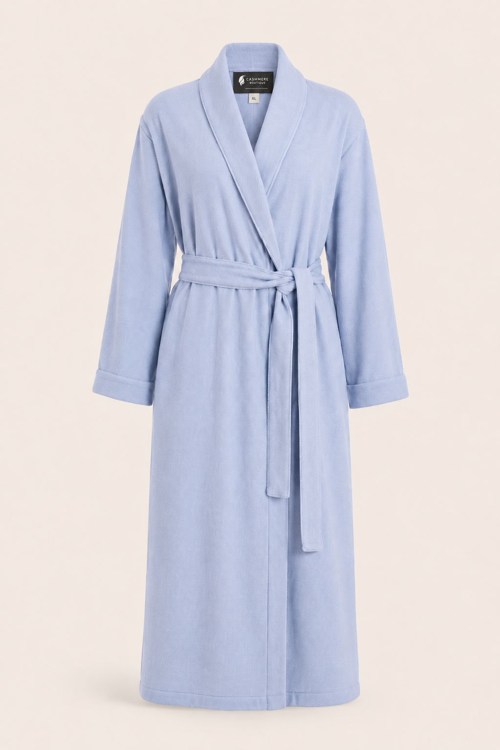 Pure Cashmere Robe for Women - Blue Topaz