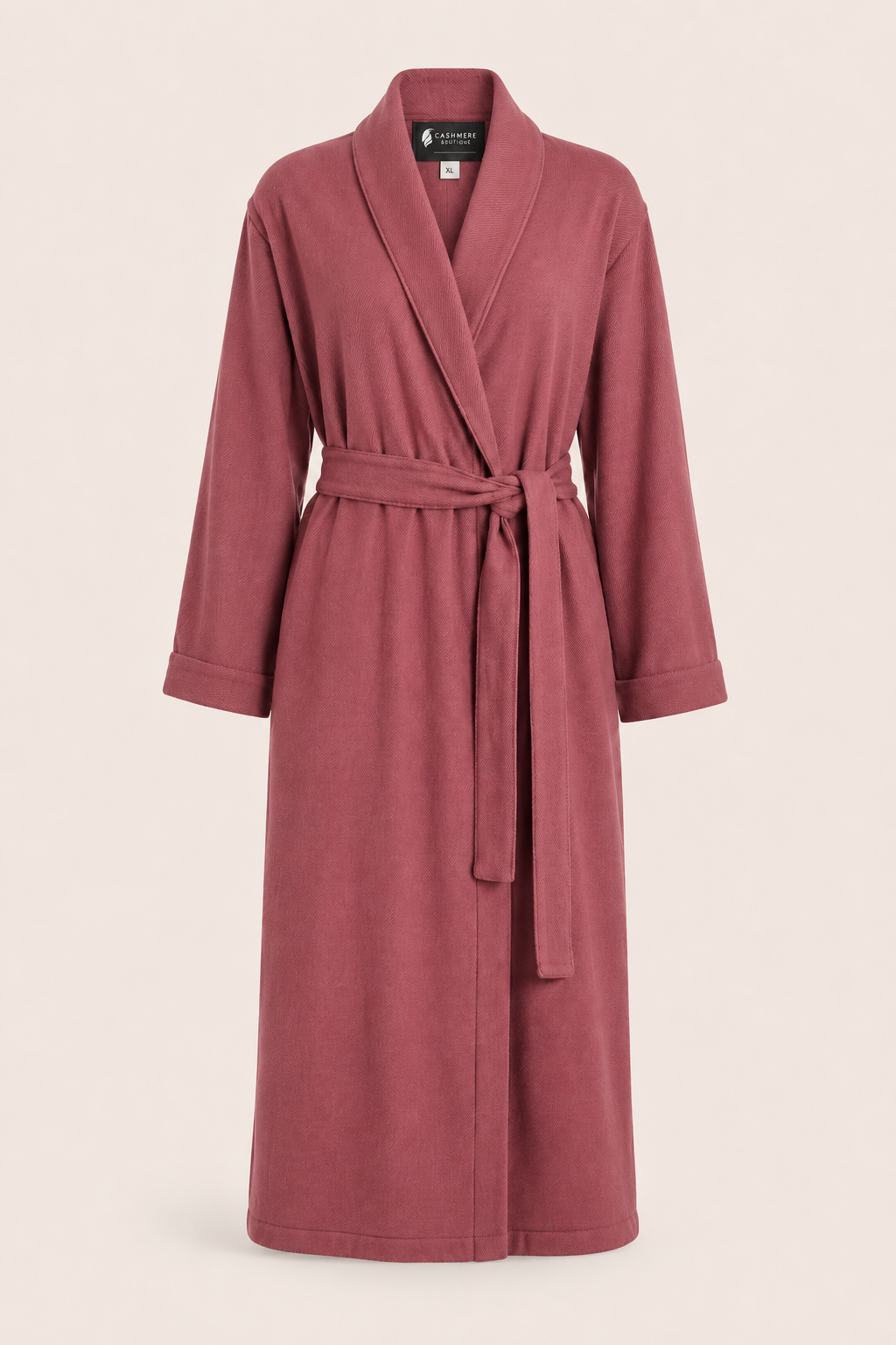 Pure Cashmere Robe for Women - Burgundy