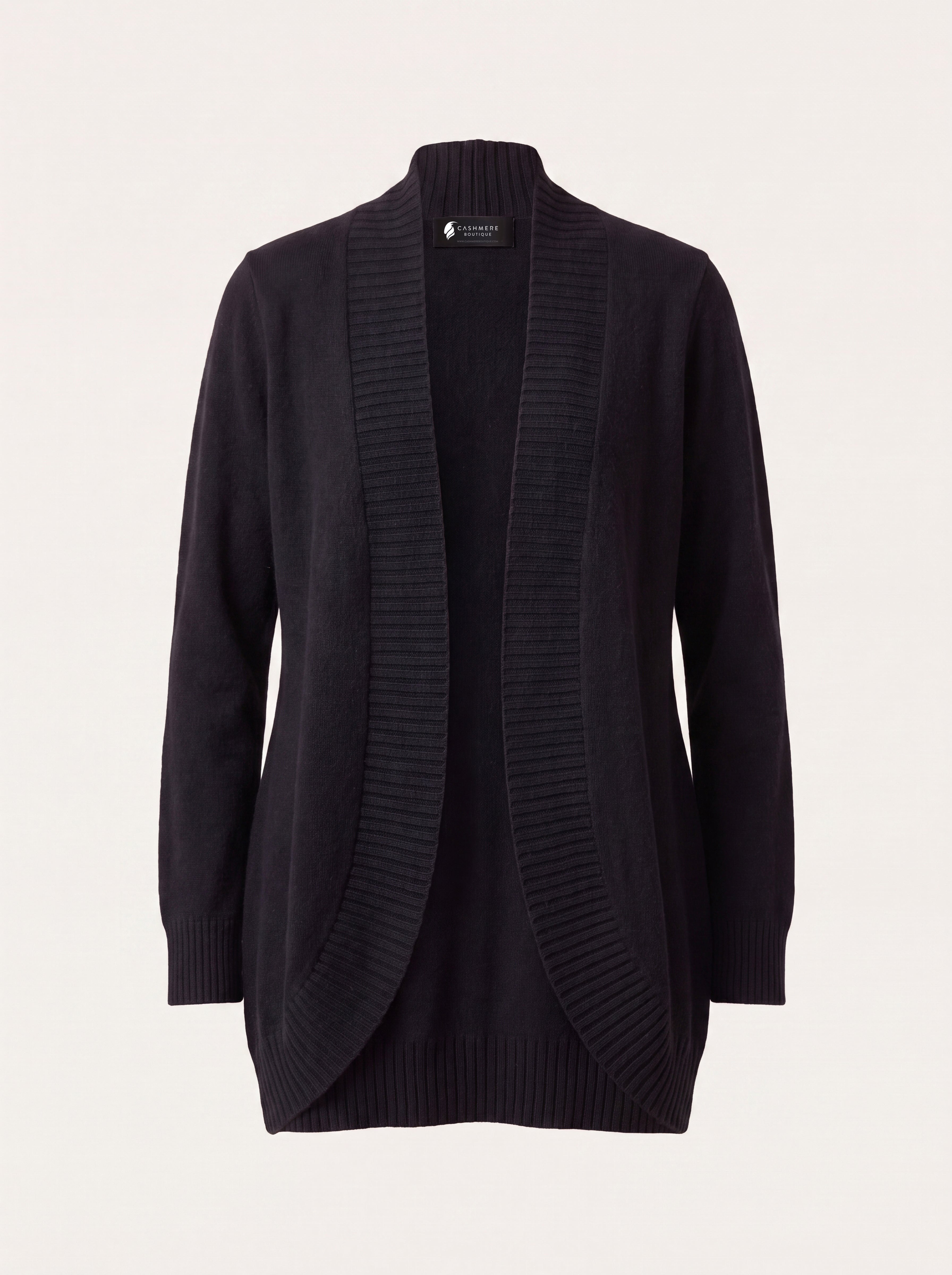 Luxurious 100% Cashmere Cardigan Sweater With An Open Front