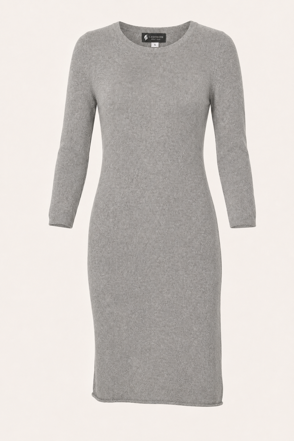 Pure Cashmere Dress - faded pewter