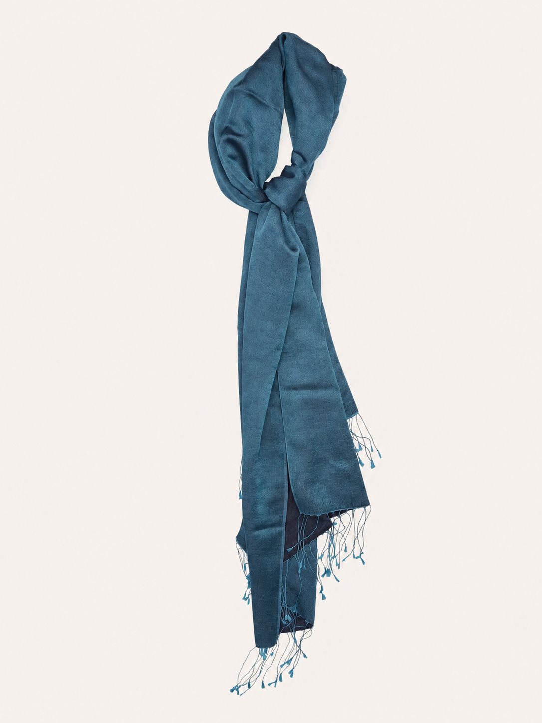 Two Tone Reversible Pashmina Wrap in Blue