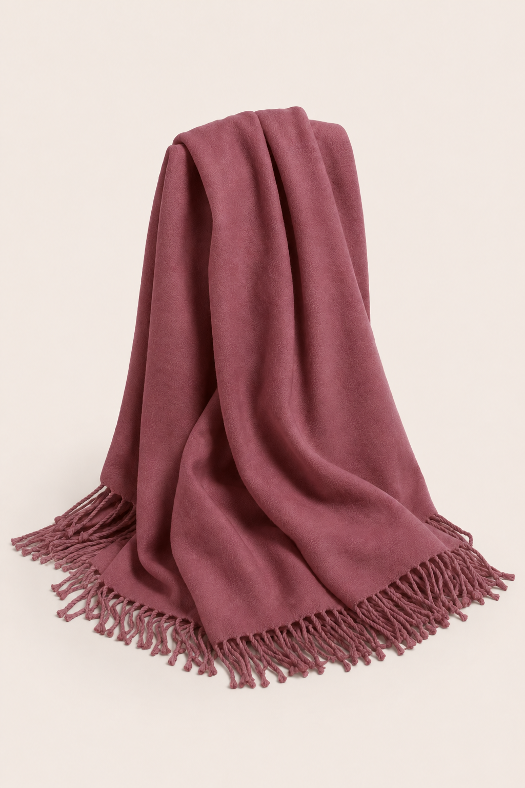 Pure Cashmere Throw (60" x 80") - Burgundy