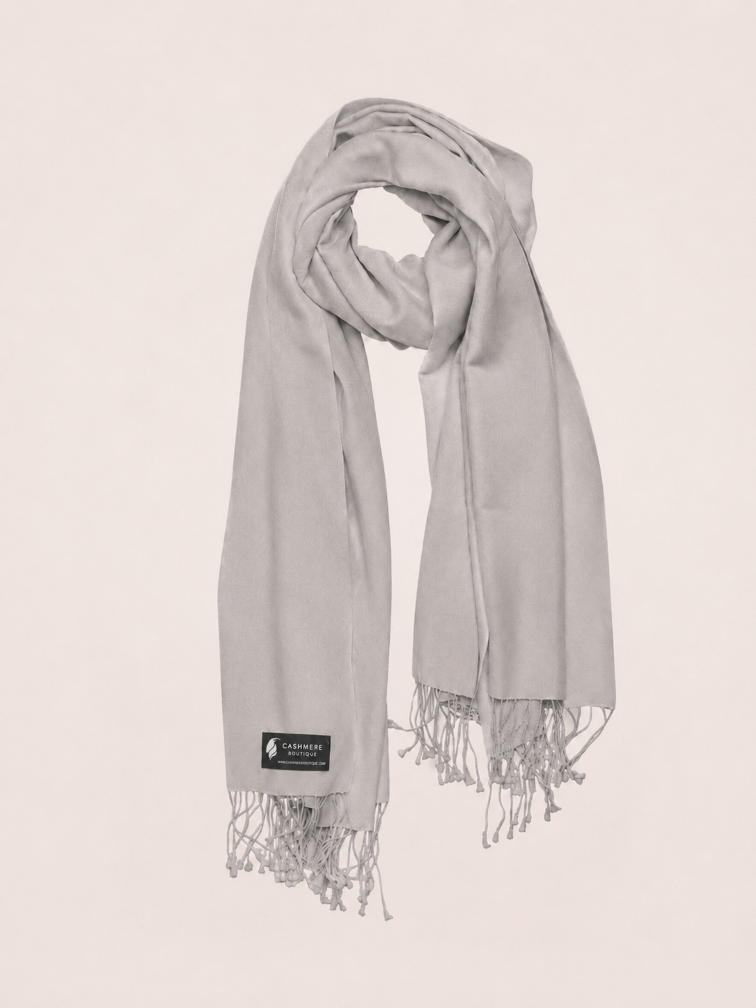 Pashmina and Silk Wrap - Dove