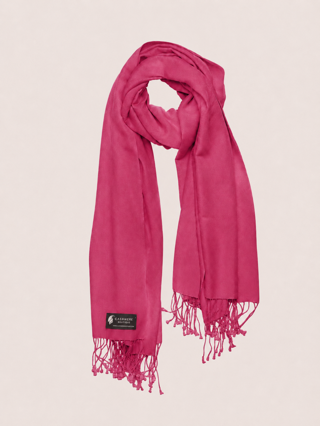 Pashmina and Silk Wrap - Raspberry Sorbet