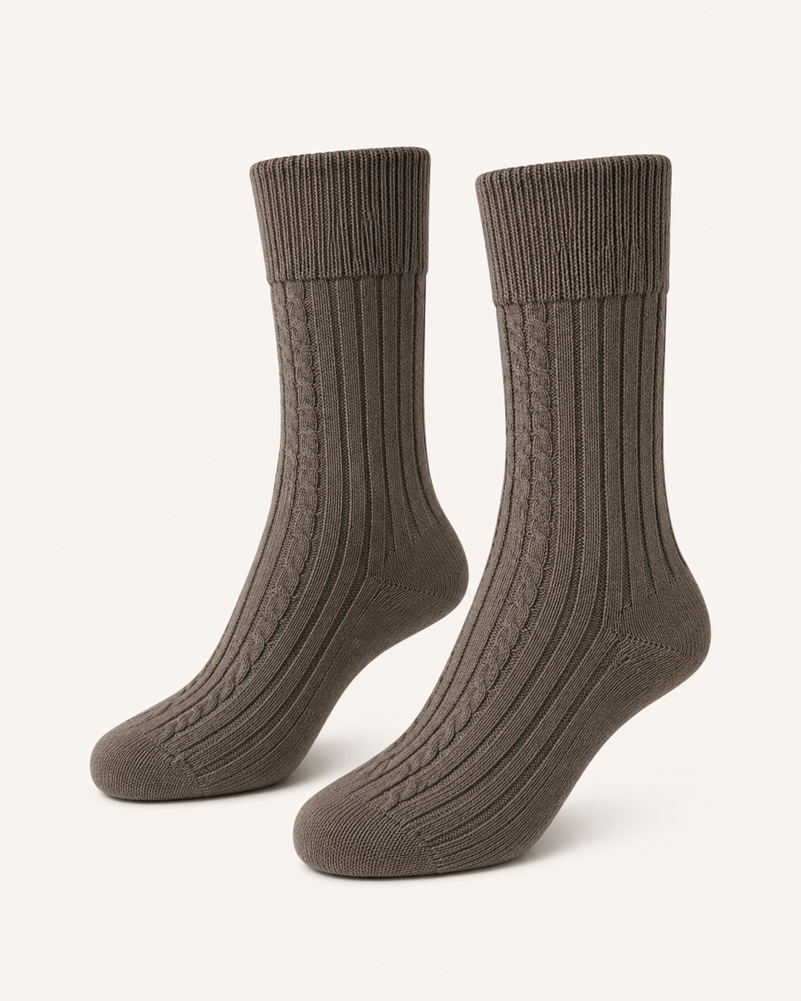 Pure Cashmere Unisex Socks - Espresso