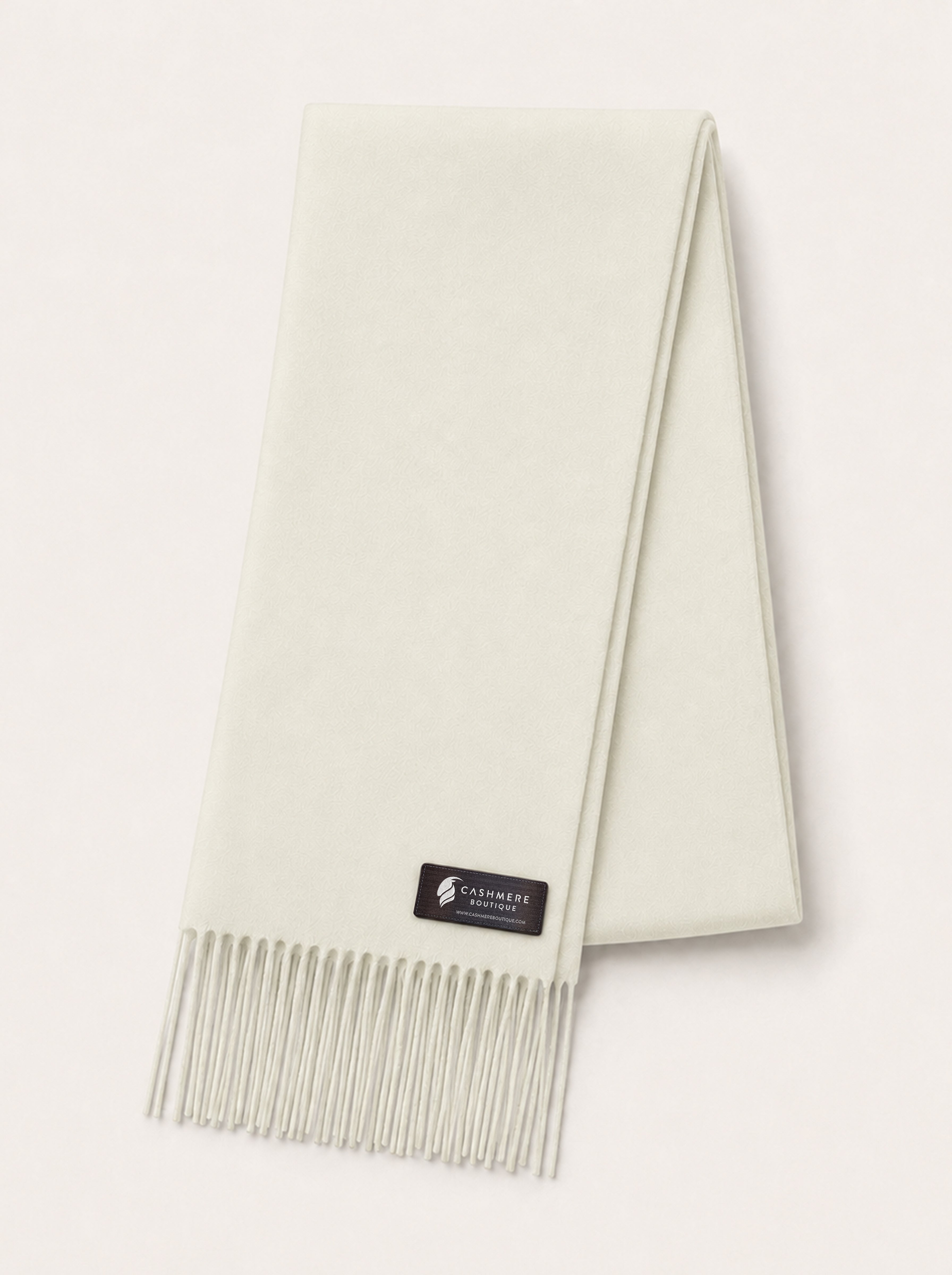 Pure Cashmere Unisex Scarf - Vanilla