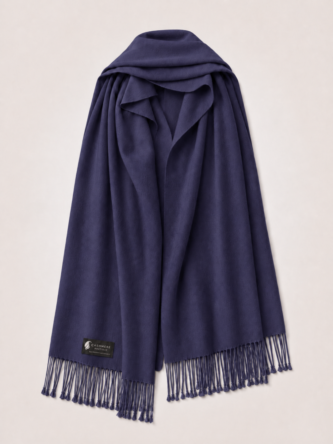 Pure Pashmina Wrap - Navy
