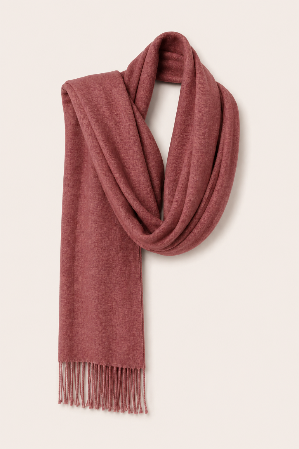 Light Weight Spring Pashmina Shawl - Burgundy