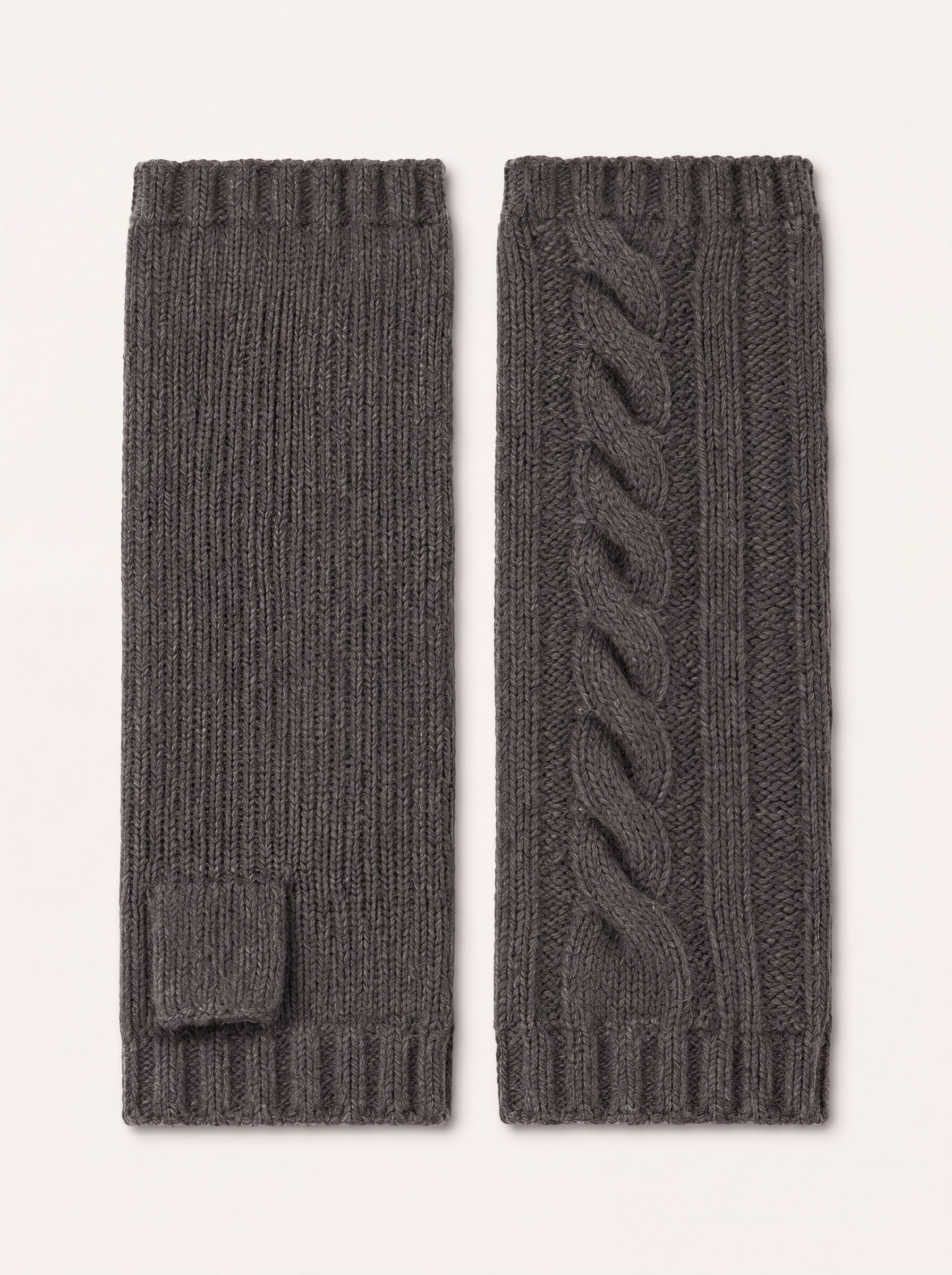 Pure Cashmere Wristlet - Faded Pewter