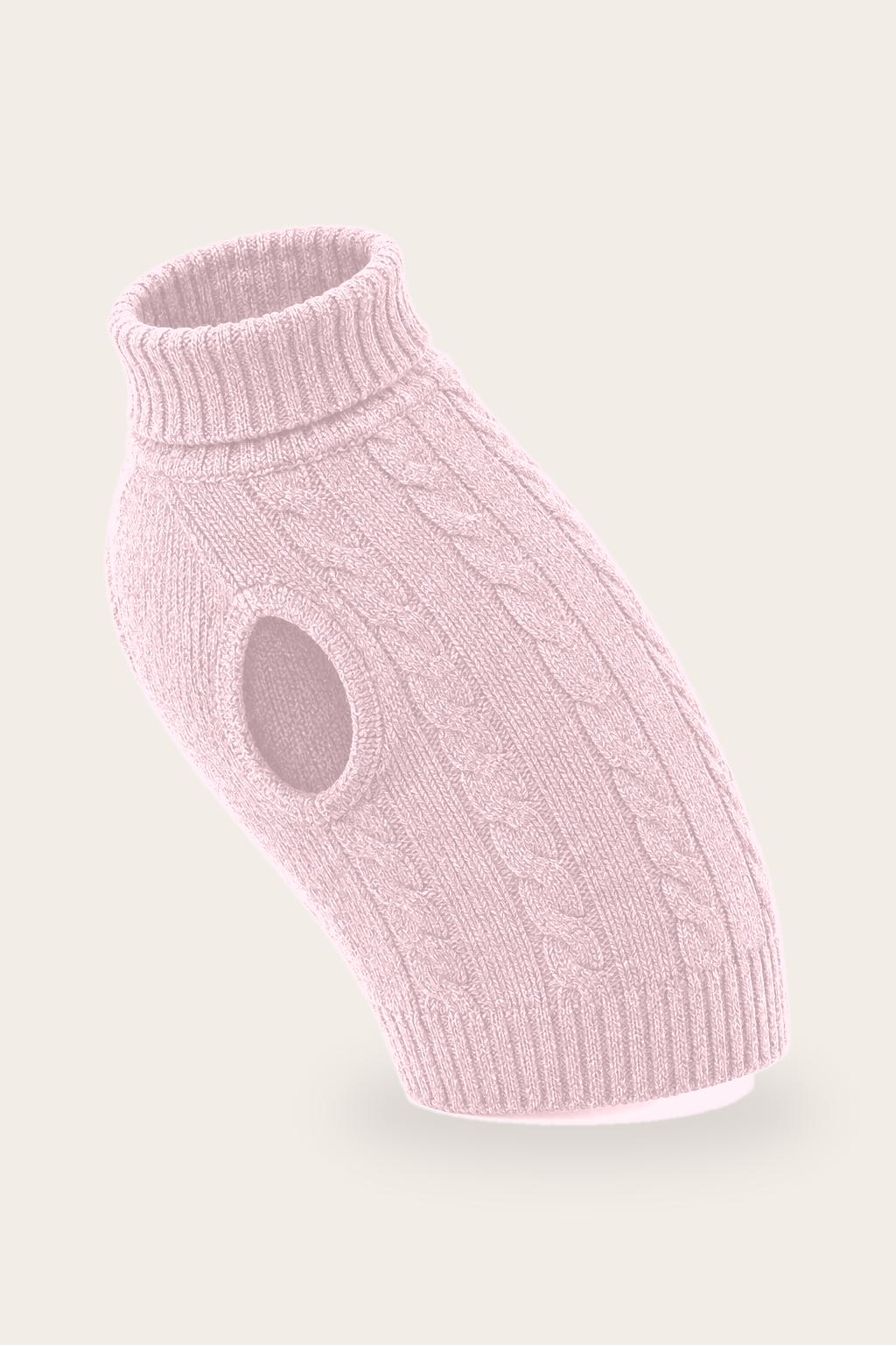 Sleeveless Cashmere Pet Sweater for Dogs & Cats - Rose Petal Pink