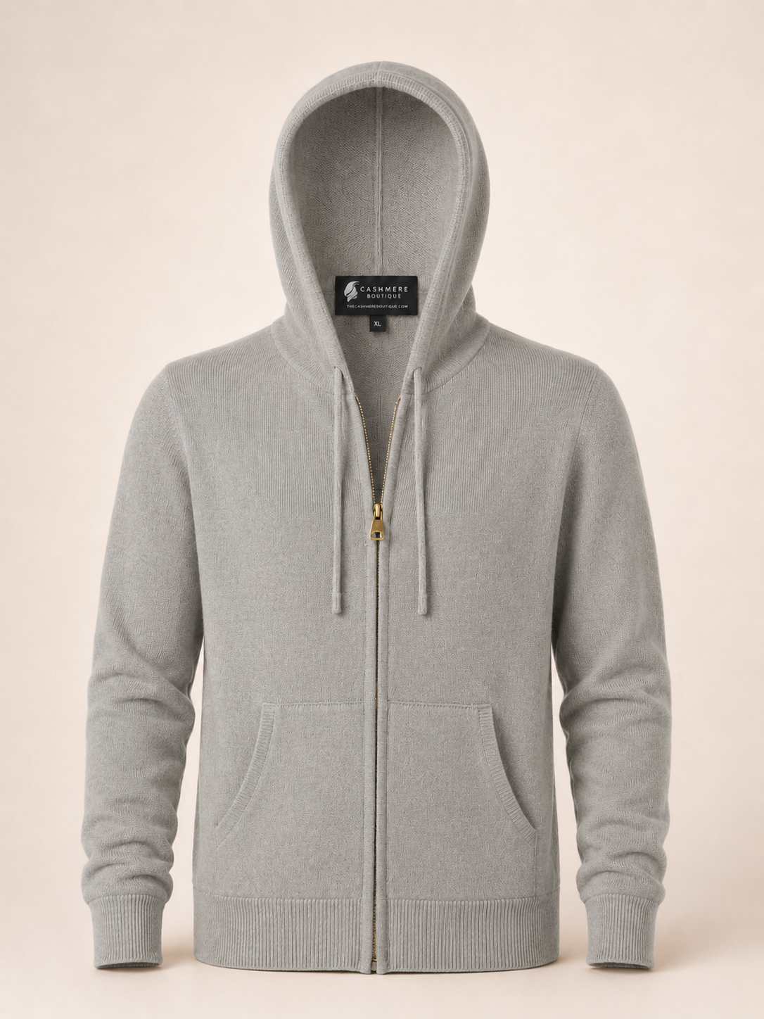 Pure Cashmere Unisex Hoodie - Faded Pewter
