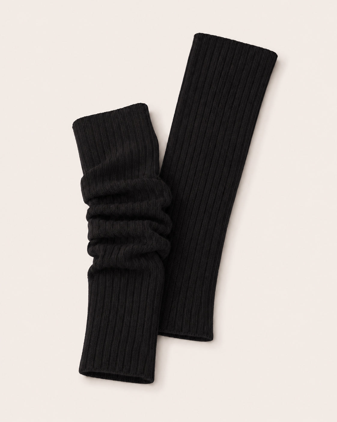 Pure Cashmere Leg Warmers - Black