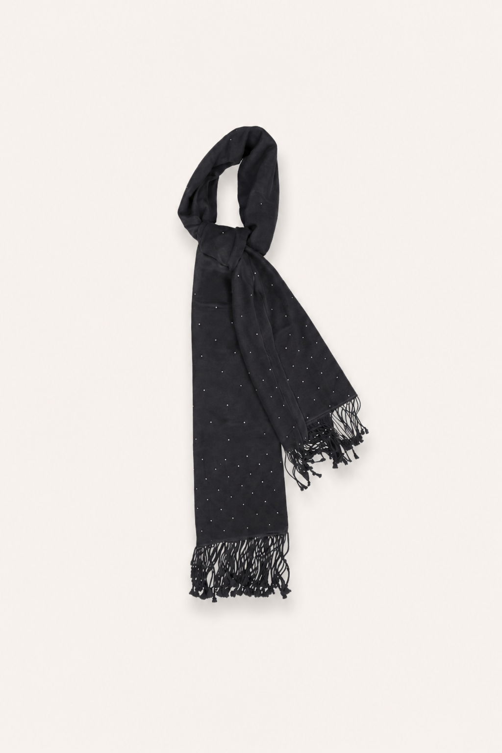 Pashmina Shawl with Swarovski Crystals - Galaxy - Black