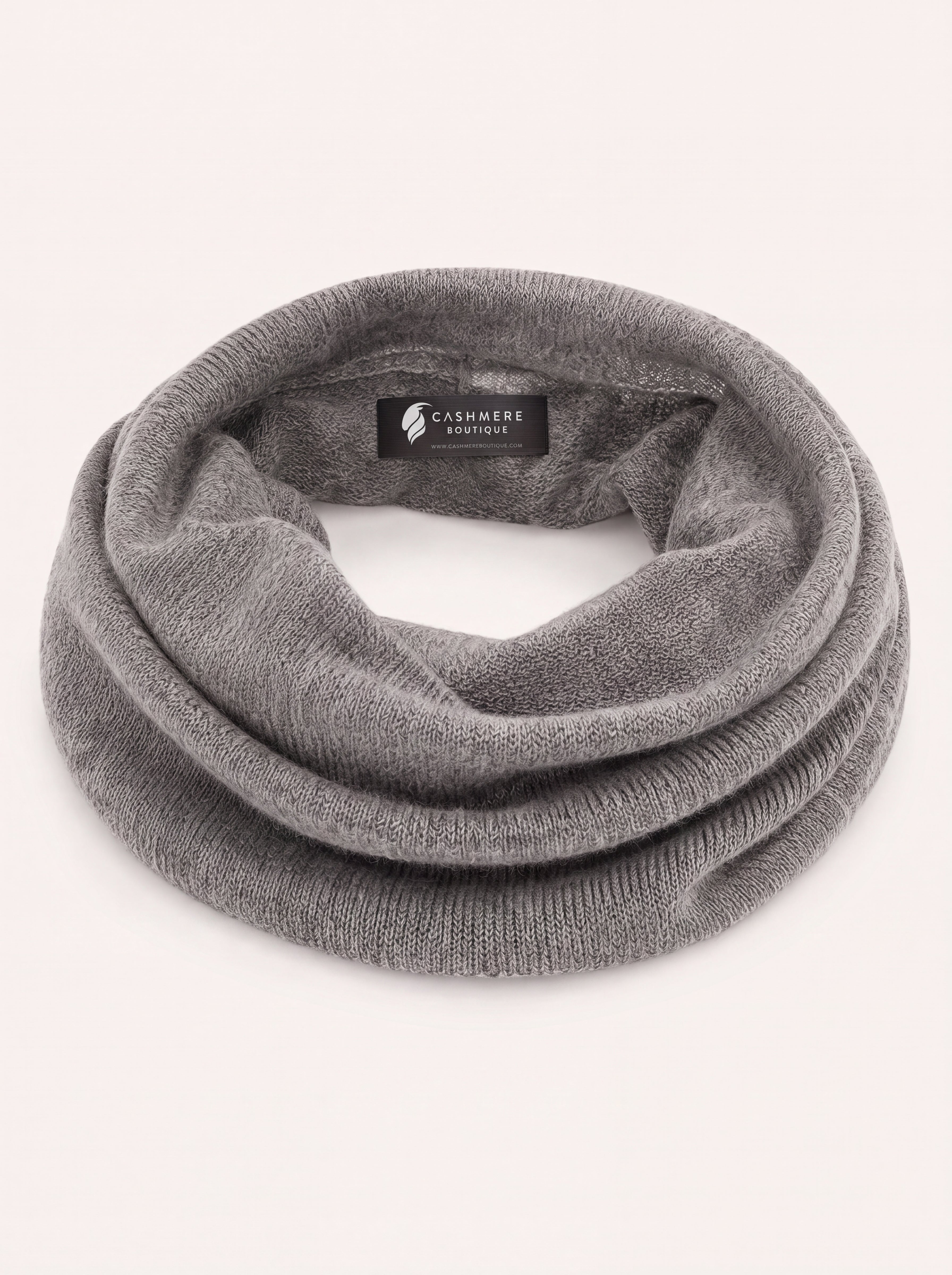 Pure Cashmere Neck Cowl - Faded Pewter