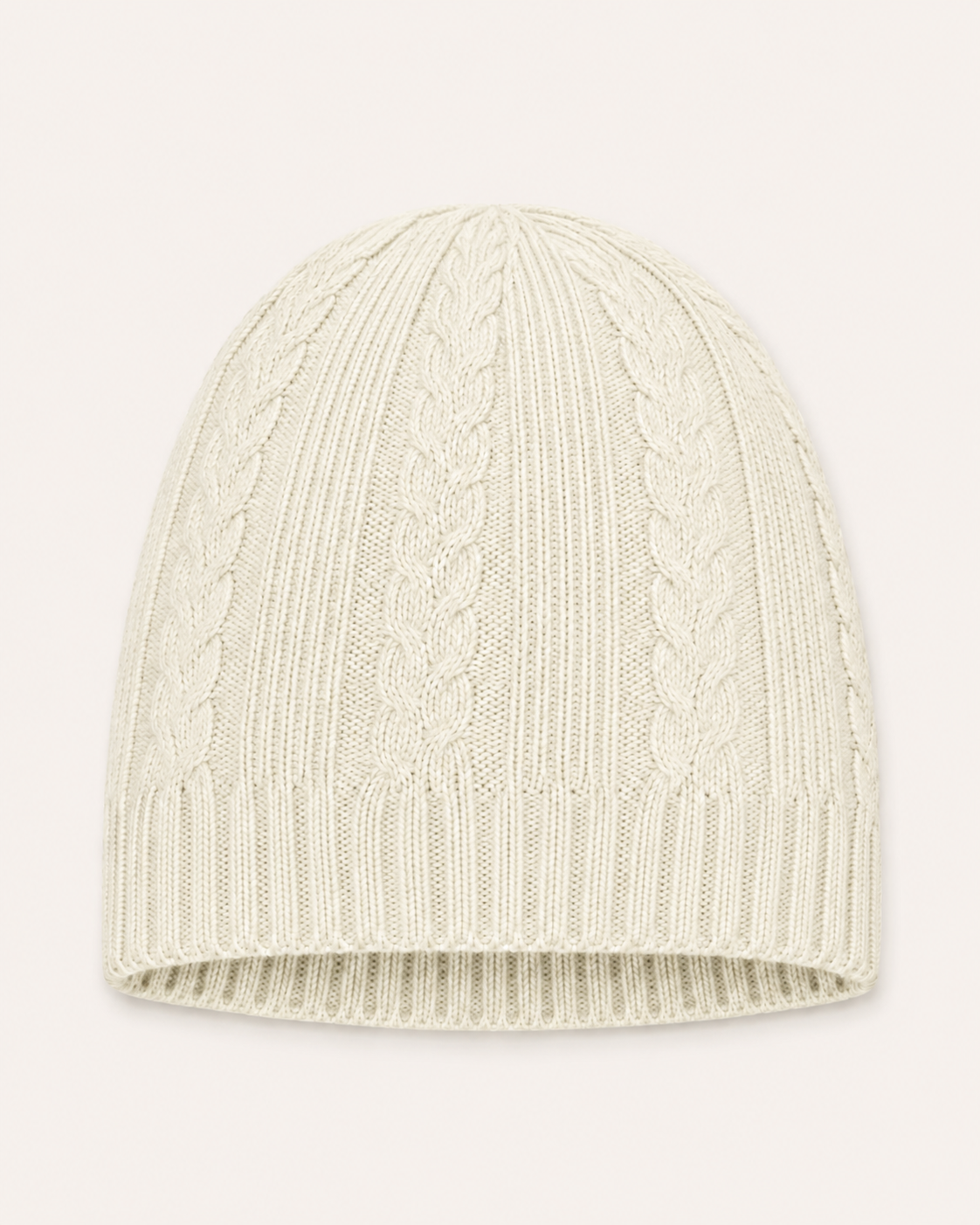 Pure Cashmere Unisex Toque Hat - Vanilla
