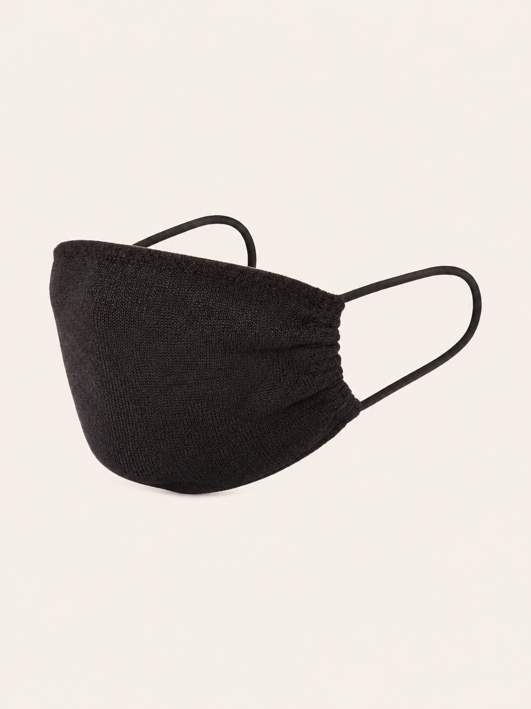 Cashmere Face Mask in Black