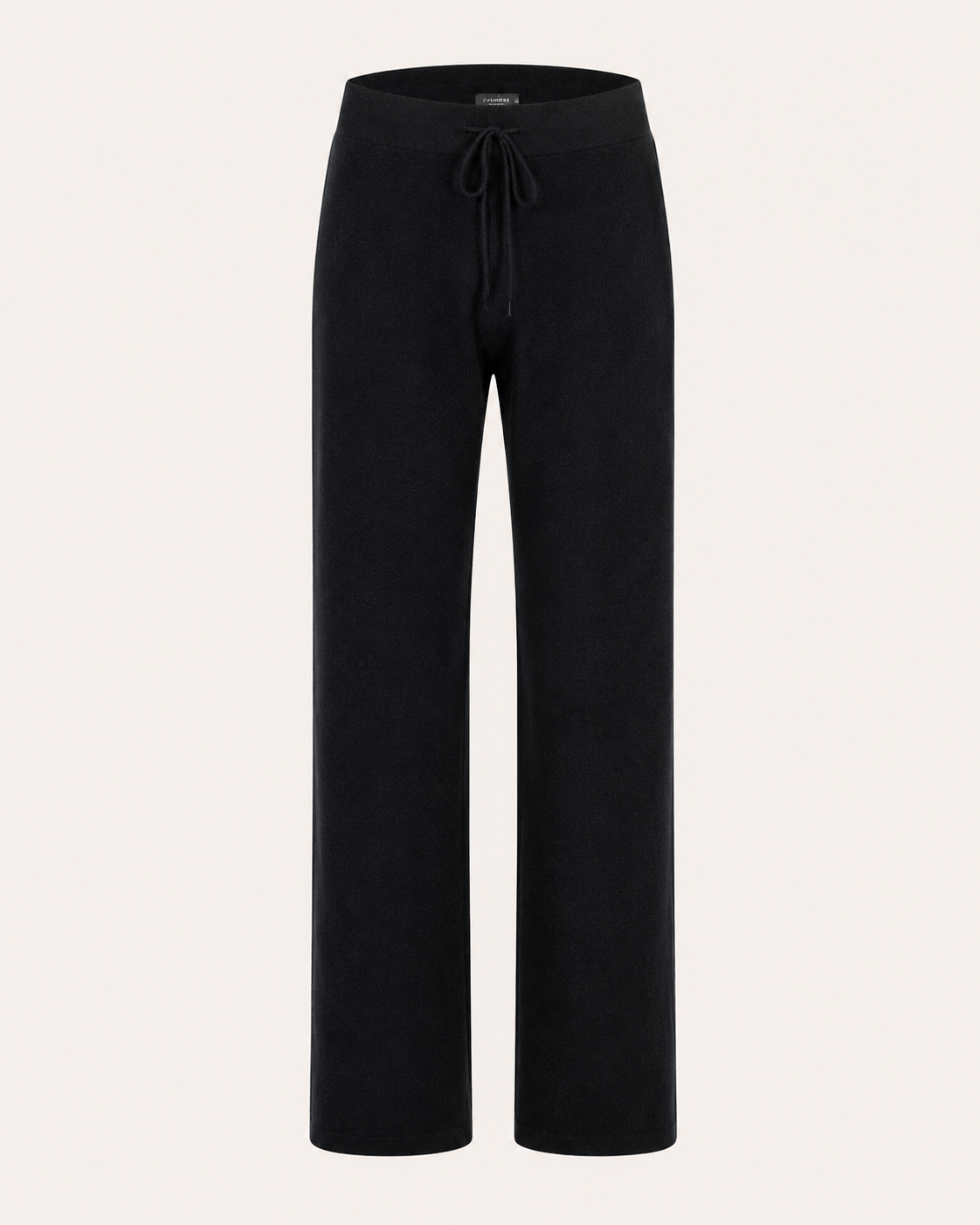 Unisex Trousers in Pure Cashmere - Black