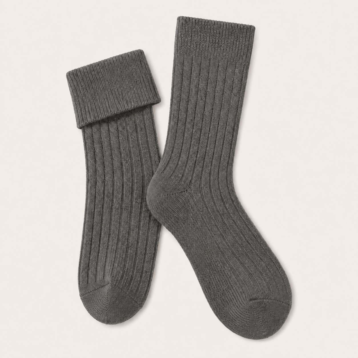 Pure Cashmere Unisex Socks - Charcoal