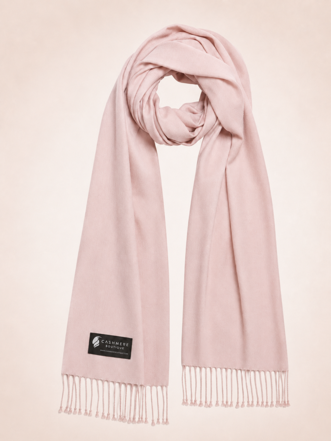 Pashmina and Silk Shawl - Pale Blossom
