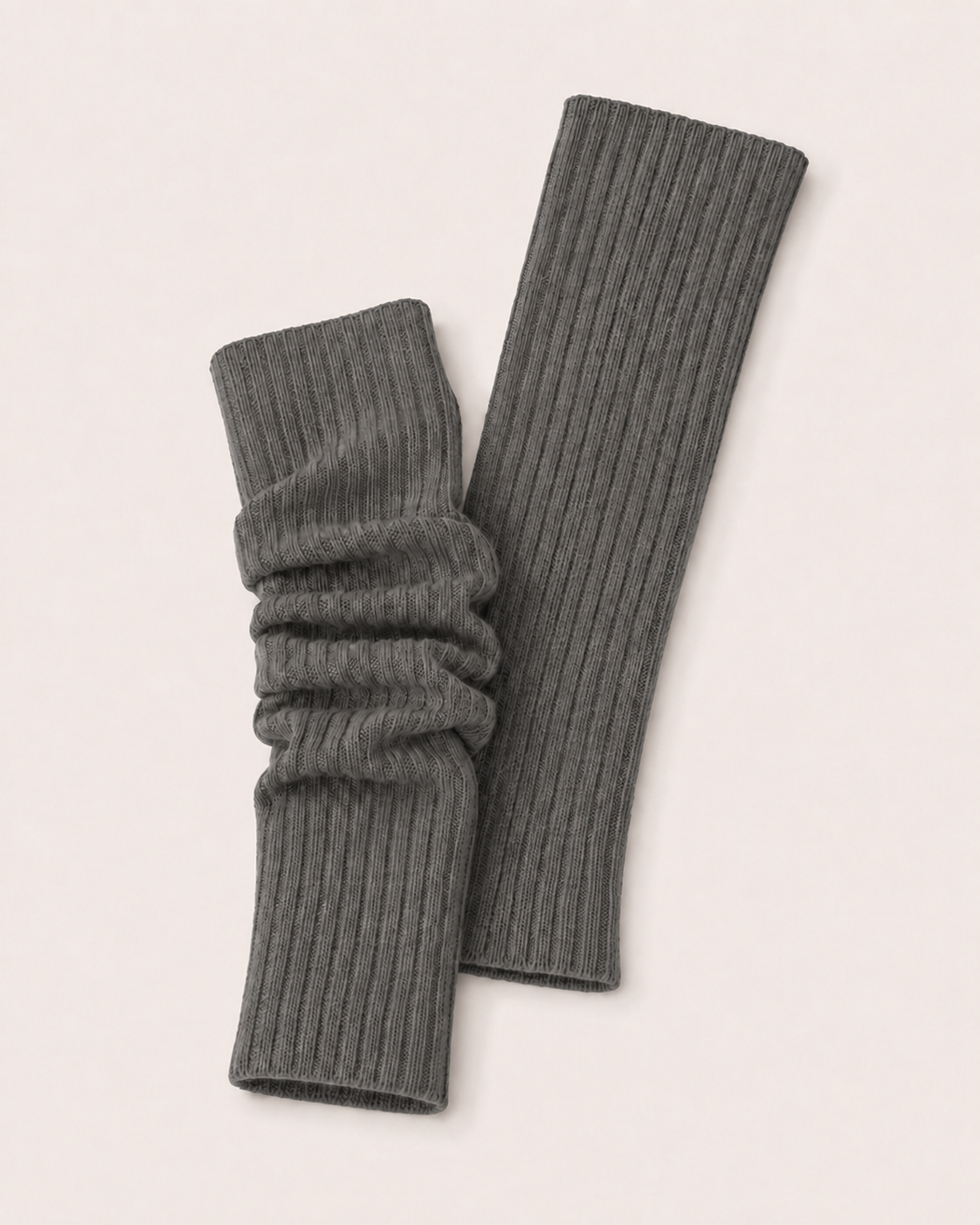 Pure Cashmere Leg Warmers - Charcoal