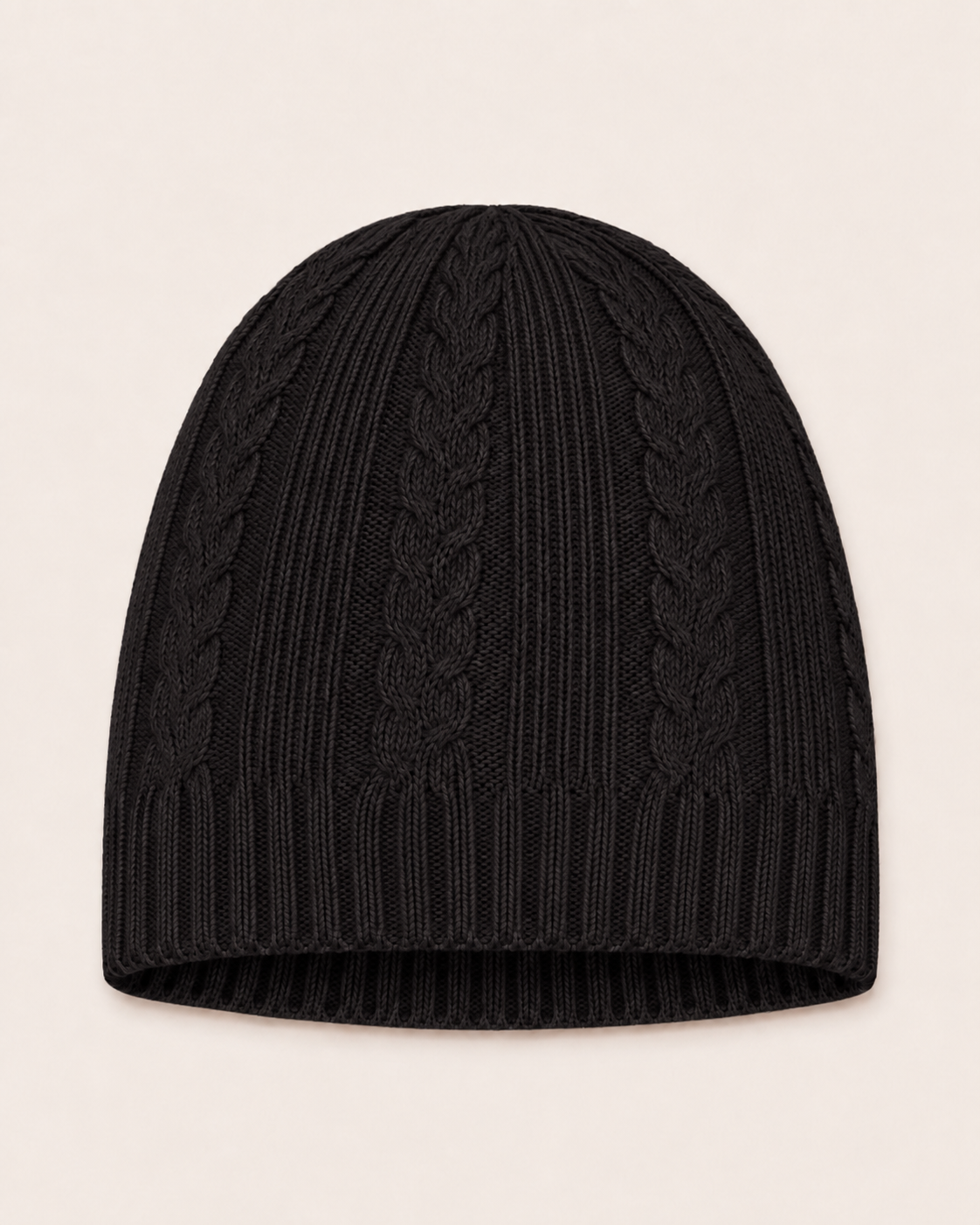 Pure Cashmere Unisex Toque Hat - Black