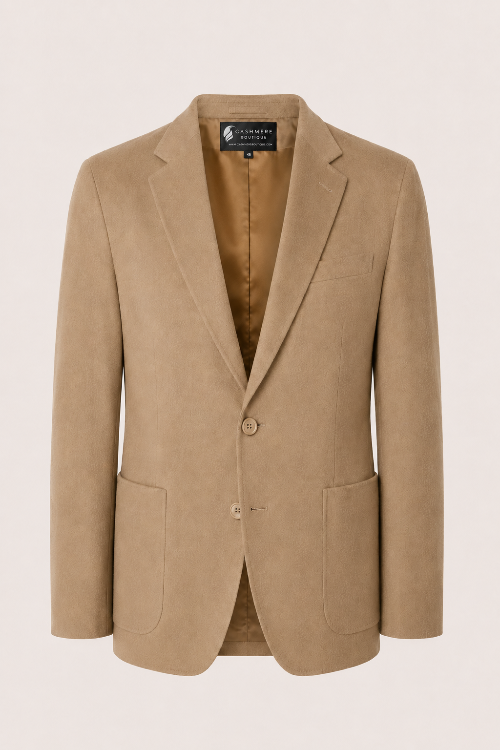 Cashmere Sport Coat for Men - Camel