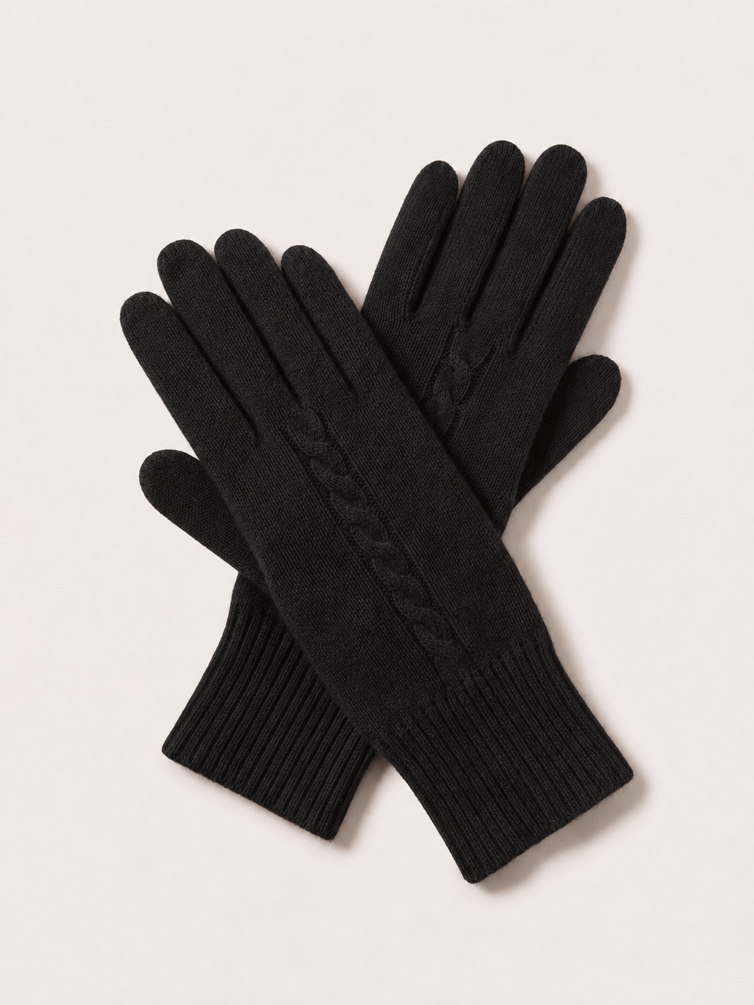 Pure Cashmere Unisex Gloves - Black