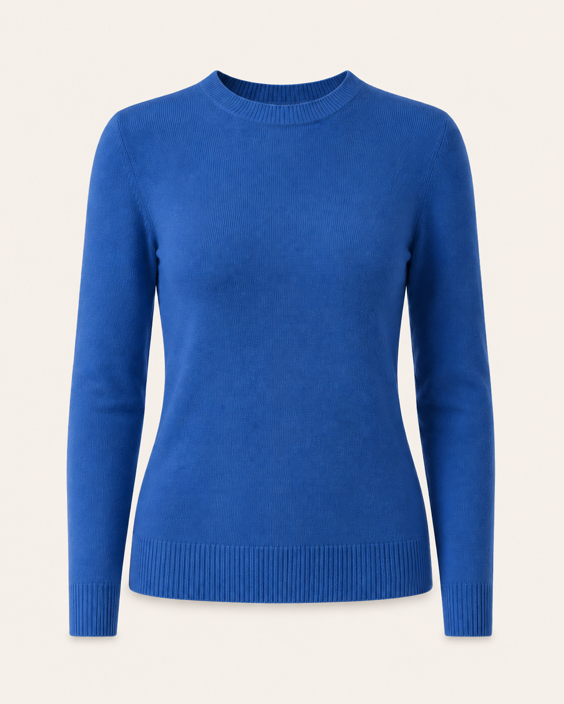 Women's Crew Neck Cashmere Sweater - Periwinkle